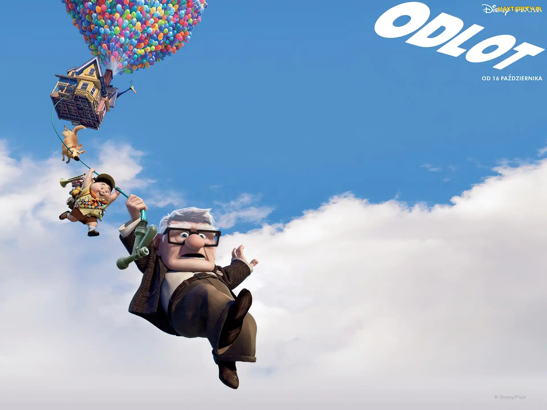Up, Niebo, Dom, Baloniki, Odlot