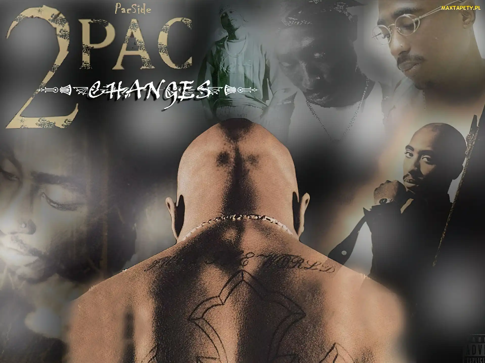 2 Pac, Tatuaż, Kark