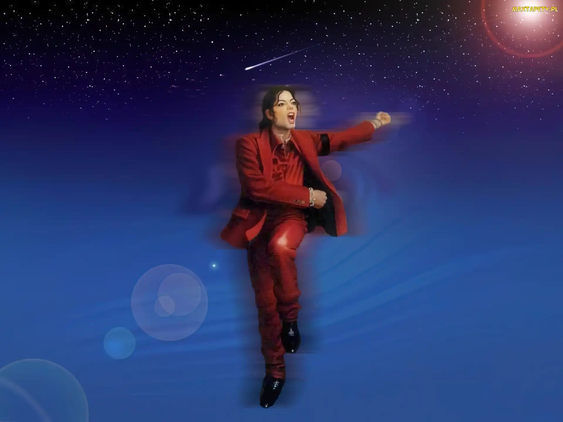 Czerwony, Garnitur, Michael Jackson