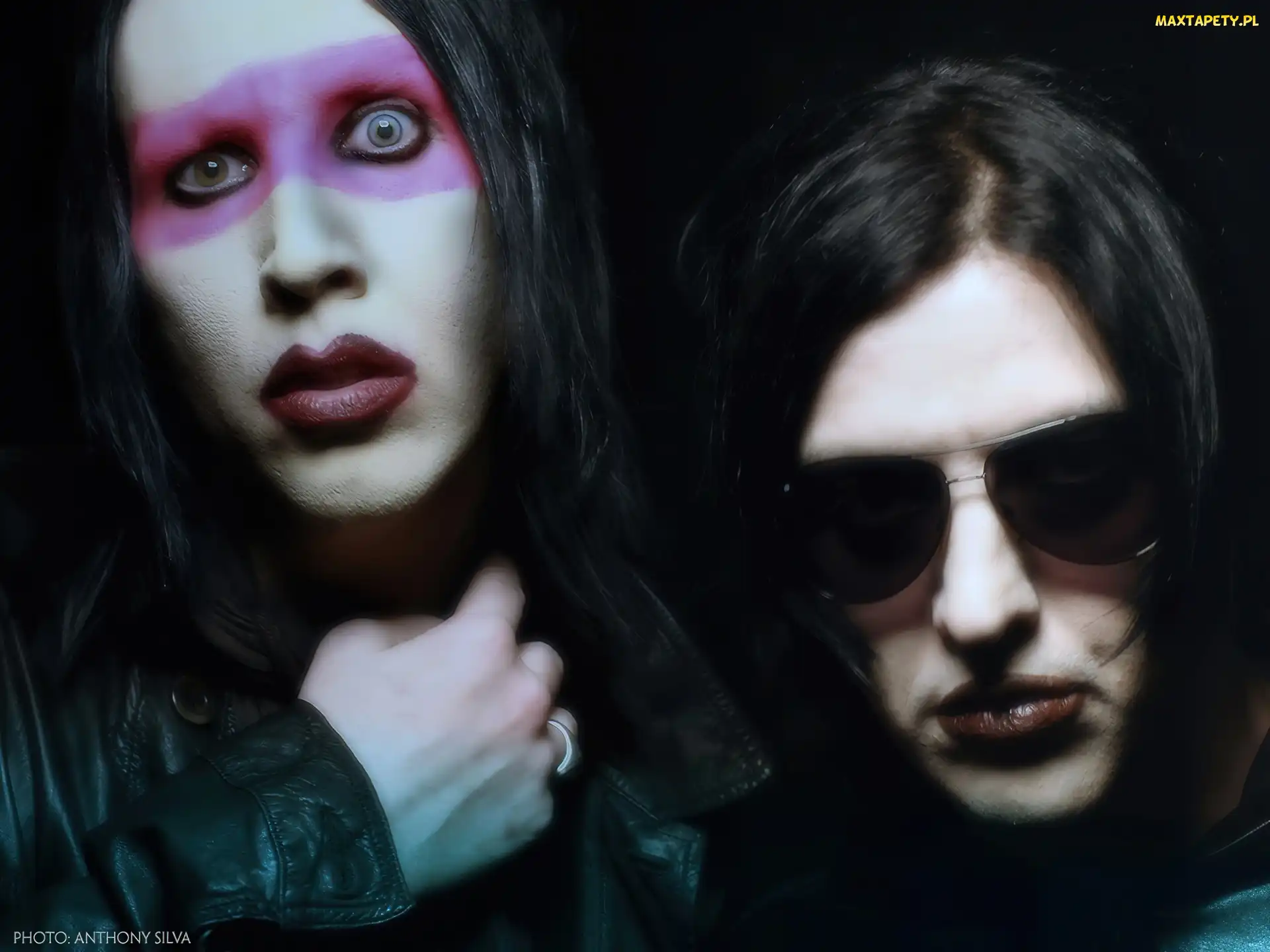 Usta, Czerwone, Marilyn Manson, Okulary