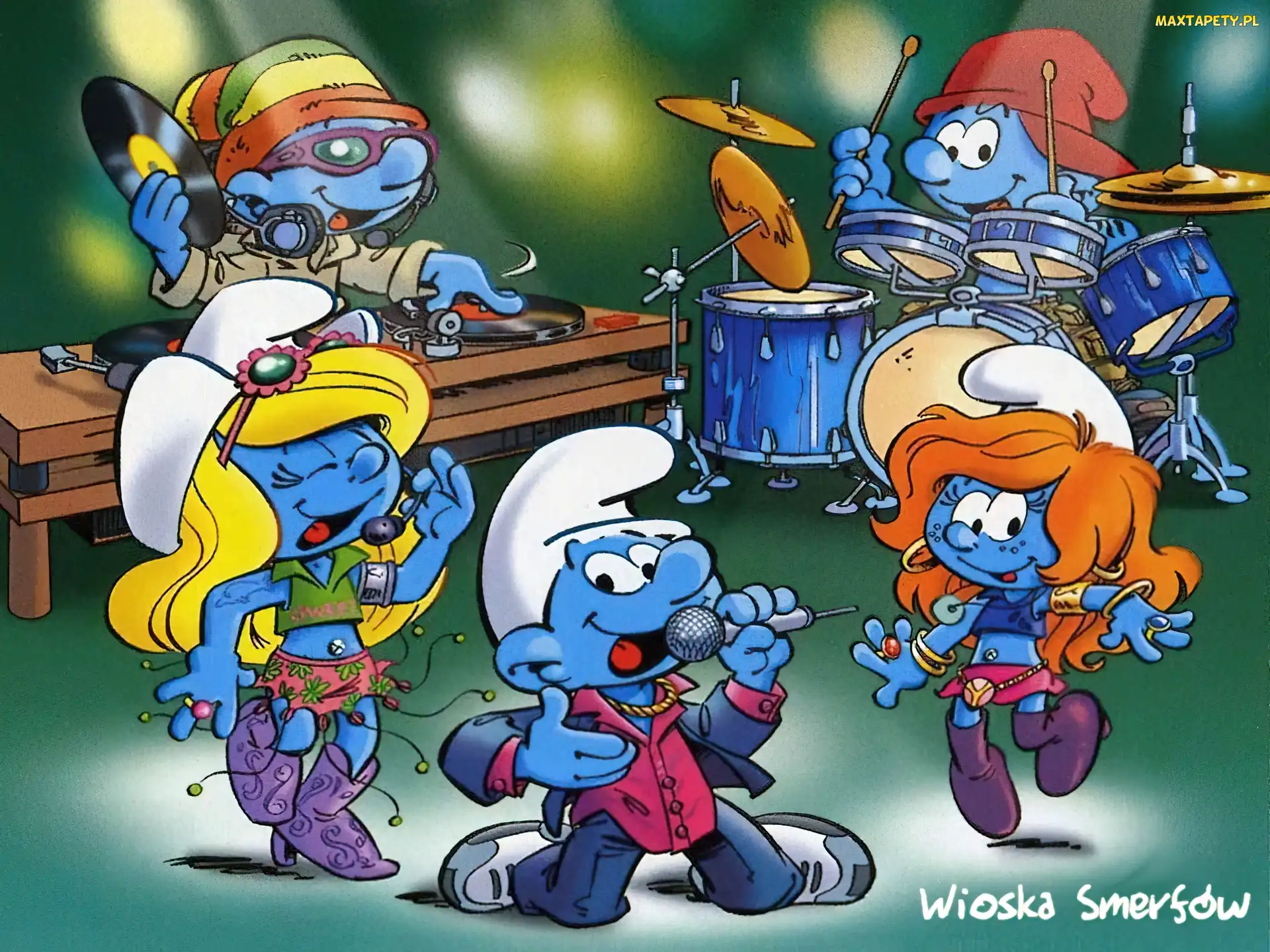 Mikrofon, Perkusja, The Smurfs, Płyty, Smerfy, Smerfy, Muzykalne