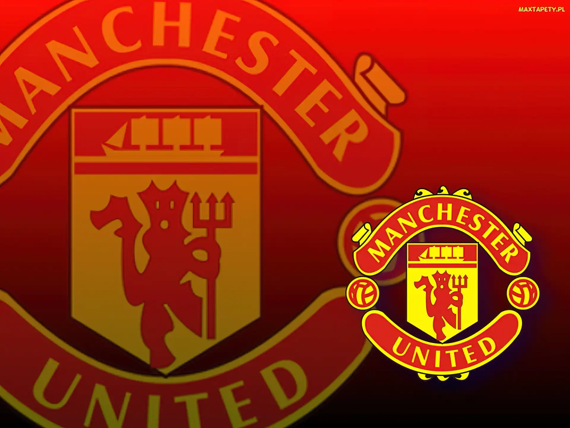 Logo, Manchester United, Czerwone