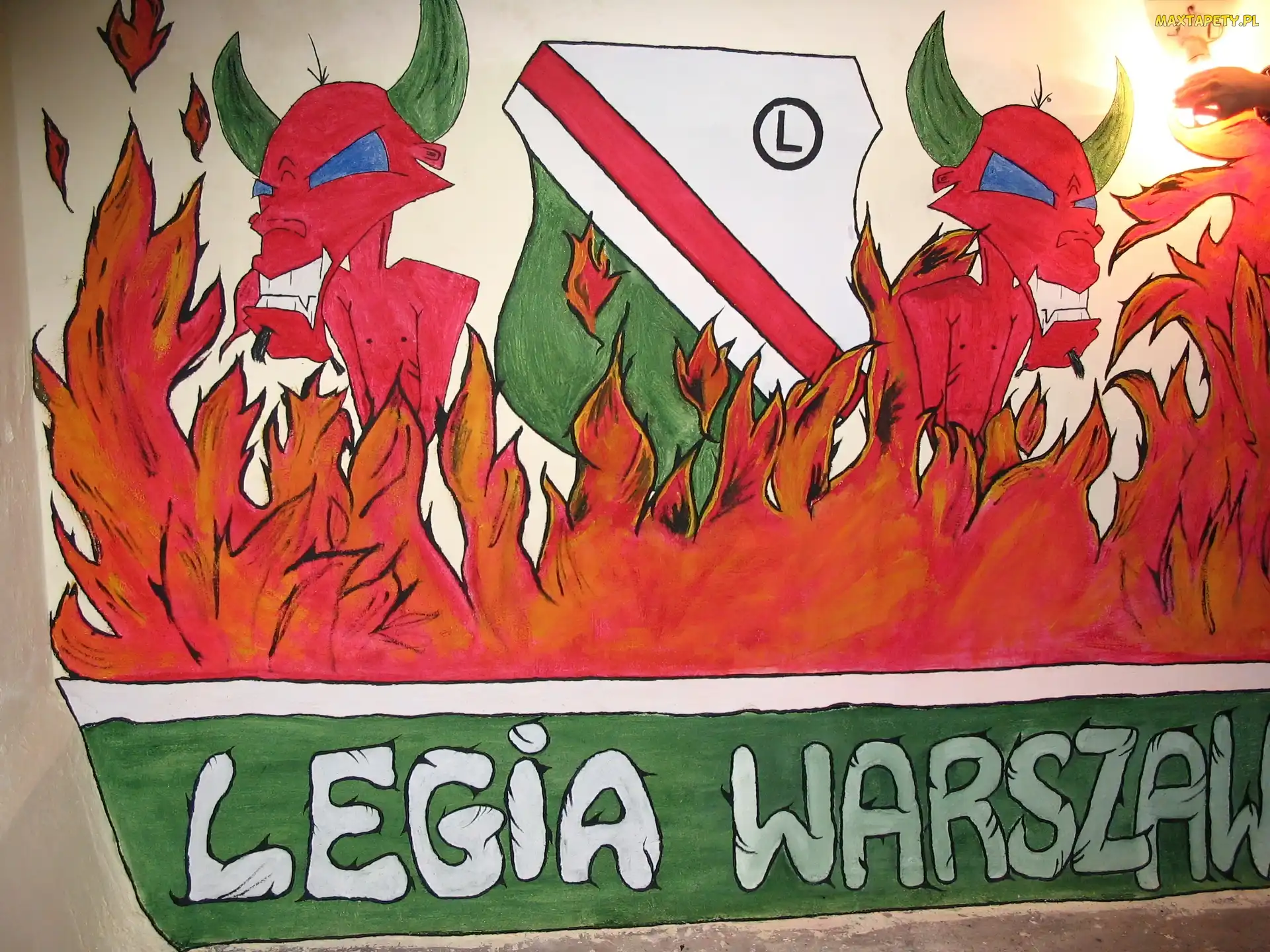 Diabły, Płomienie, Legia Warszawa