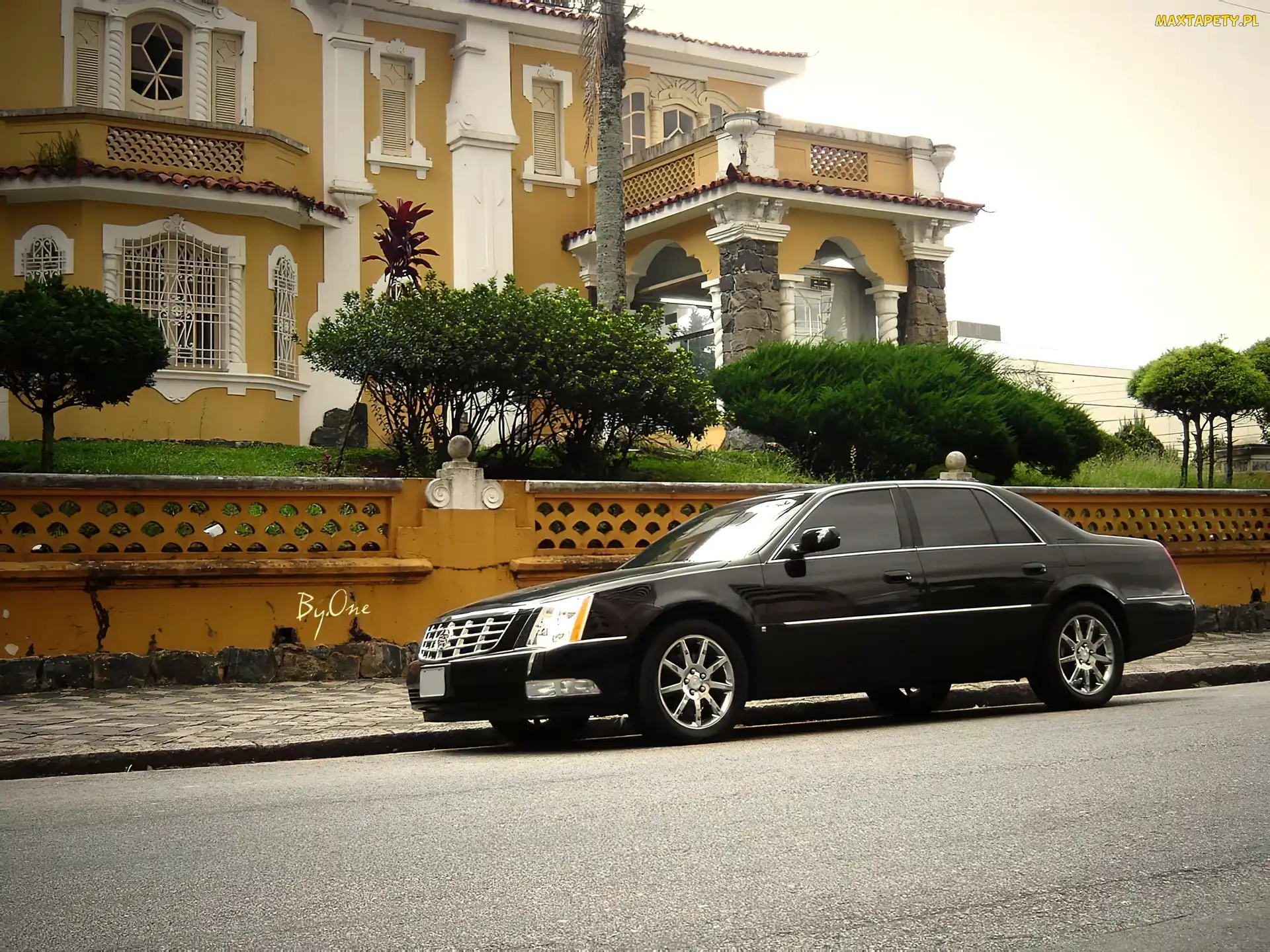 Szyby, Przyciemniane, Czarny, Cadillac DTS