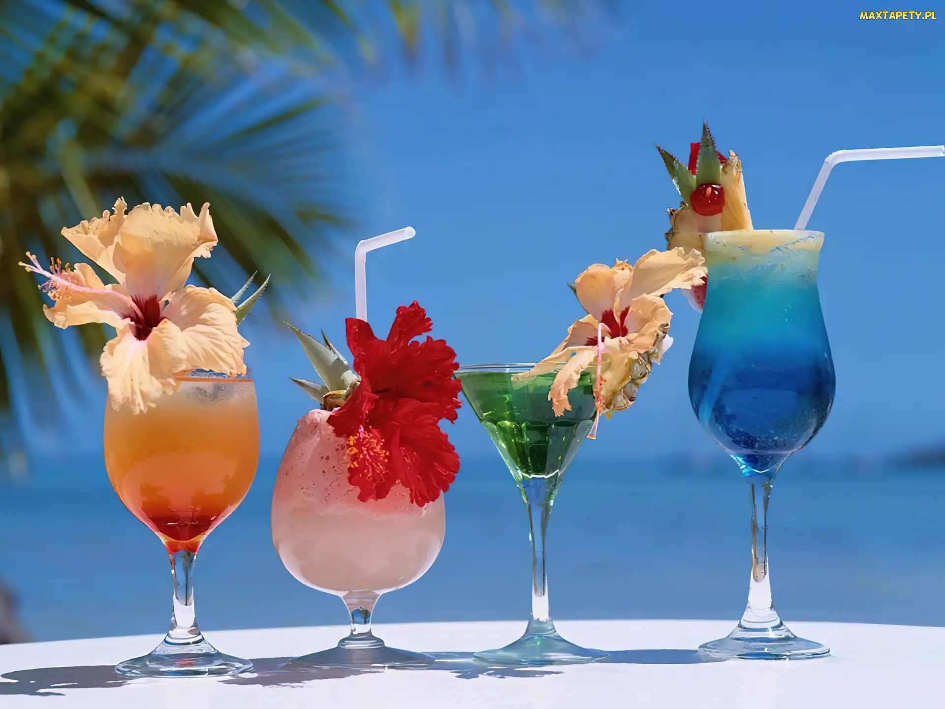 Kolorowe, Kwiatki, Drinki