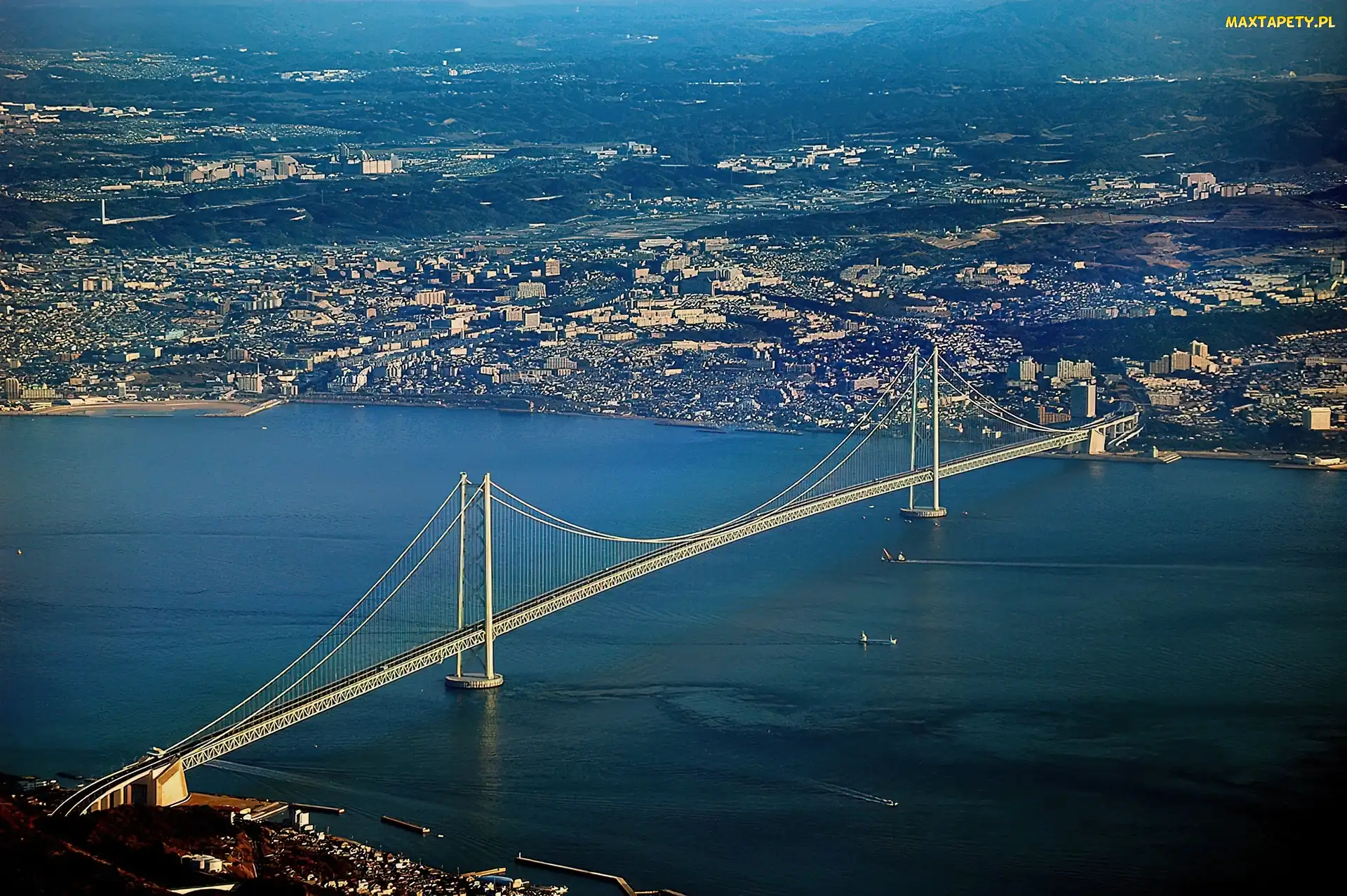 Miasto, Pearl Bridge, Wiszący, Most