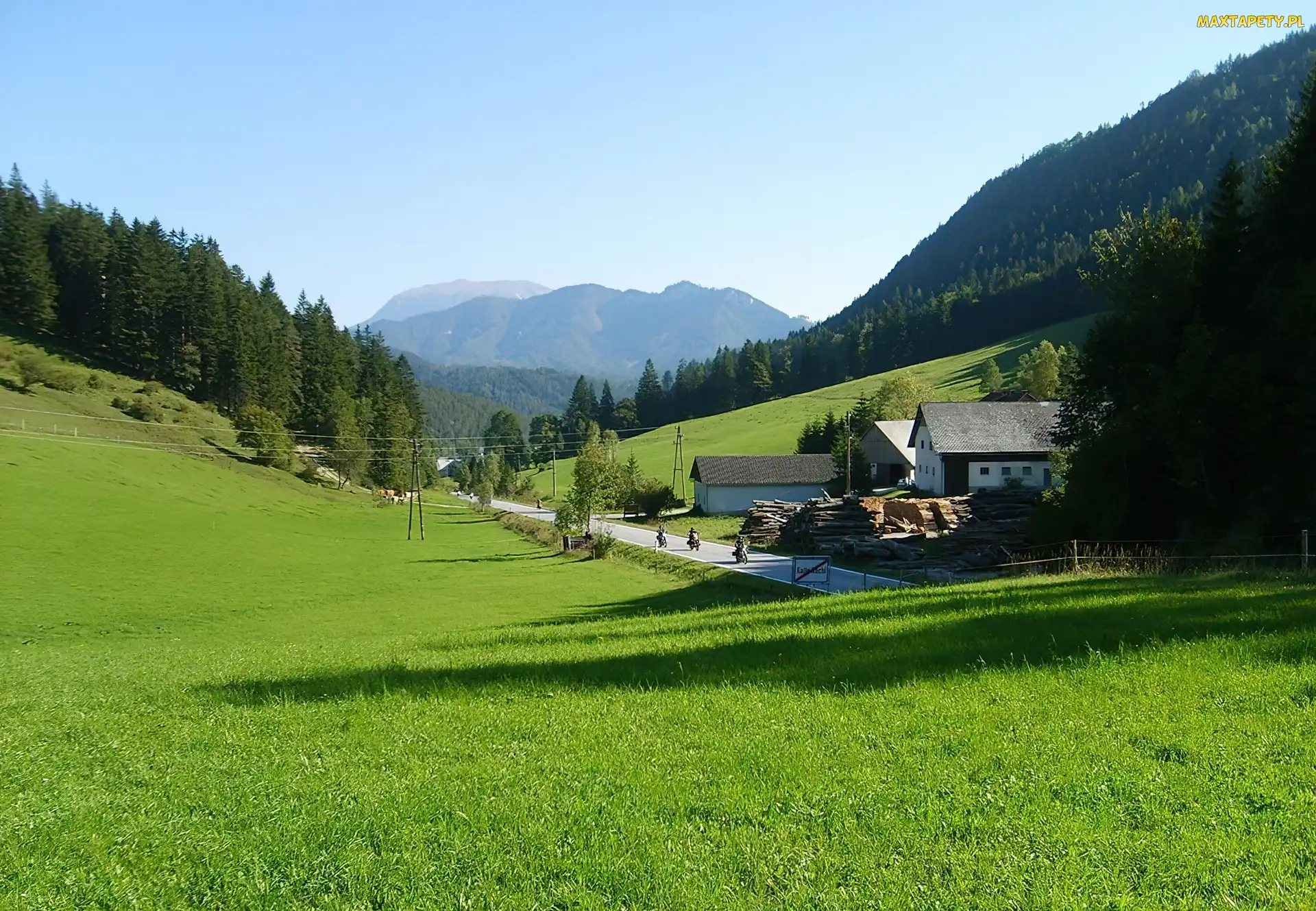 Motocykle, Austria, Góry Alpy, Tirol