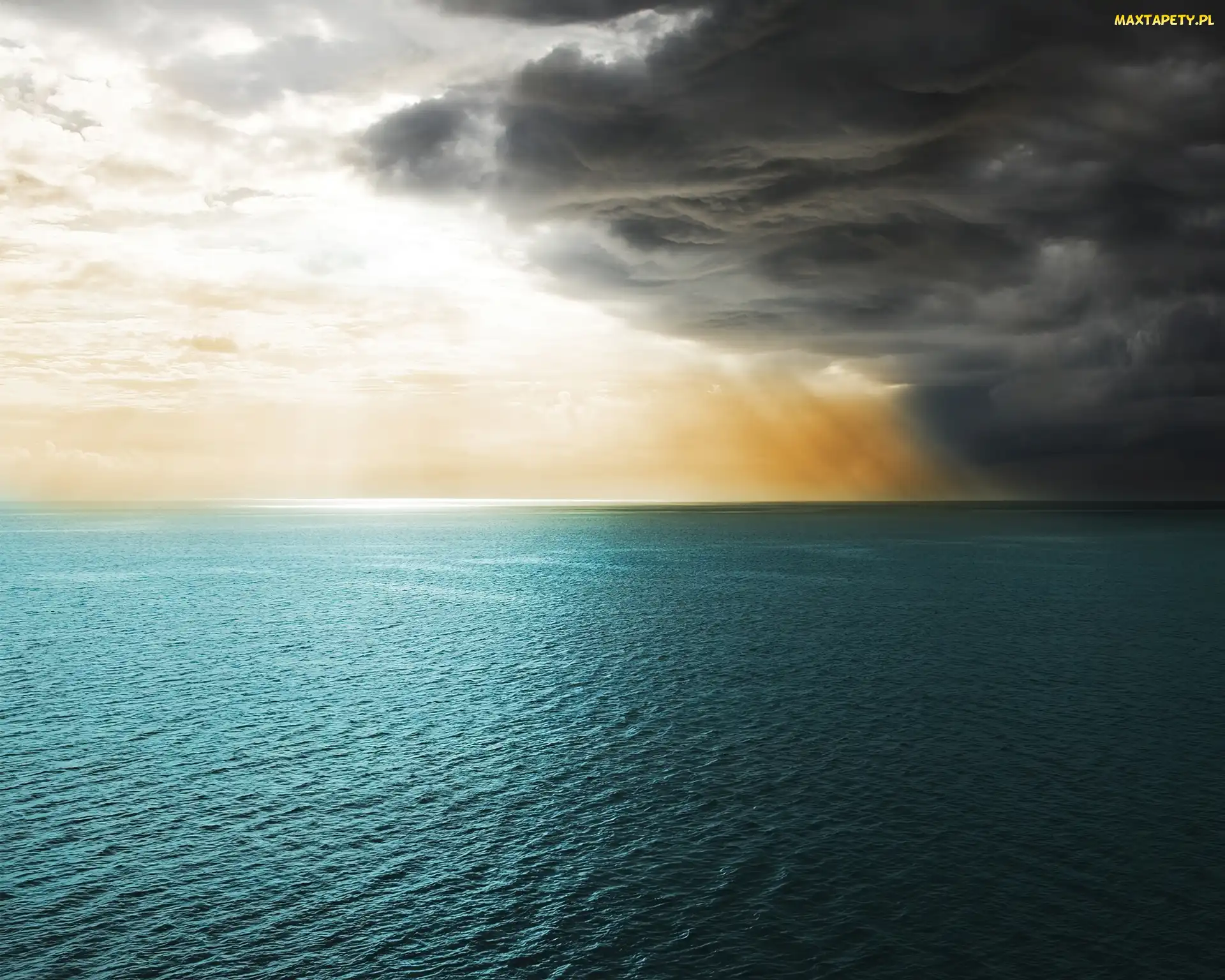 Chmury, Ocean, Czarne