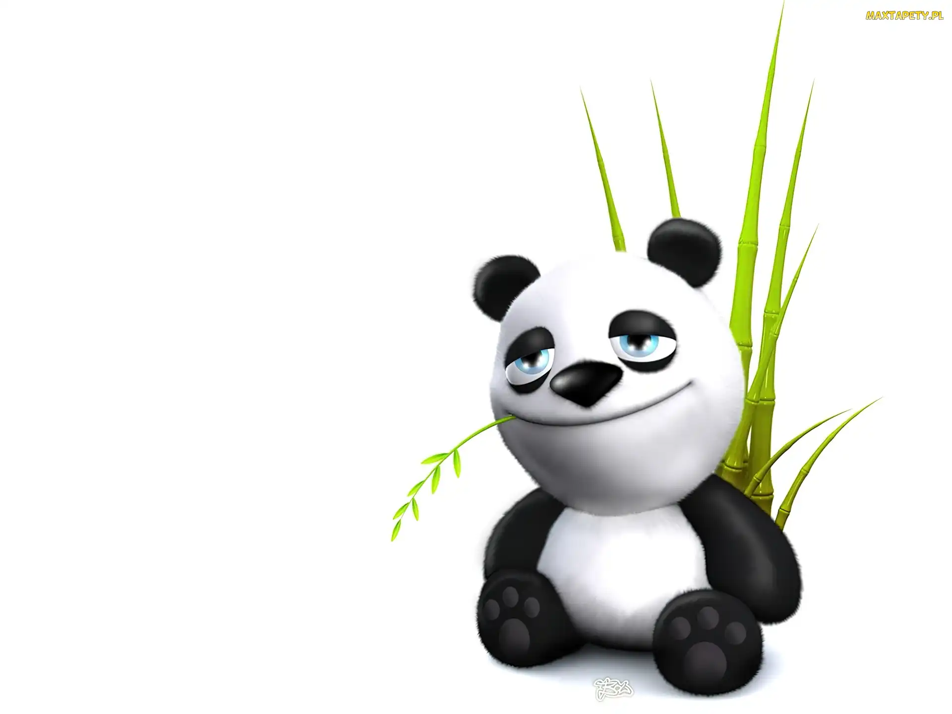 Bambus, Animowana, Panda