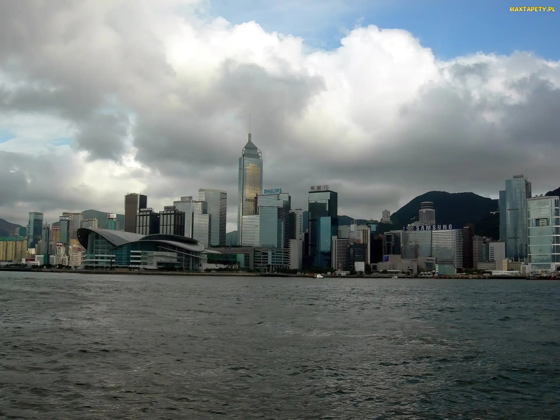 Azja, Chmur, Drapacze, Hong Kong