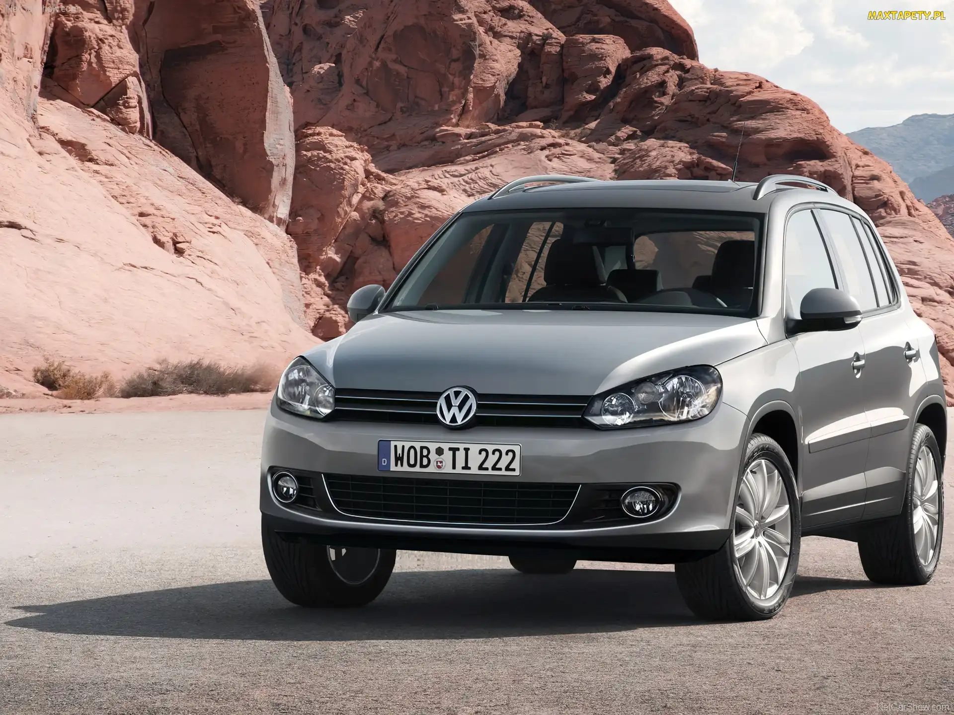 Srebrny, Halogeny, Volkswagen Tiguan