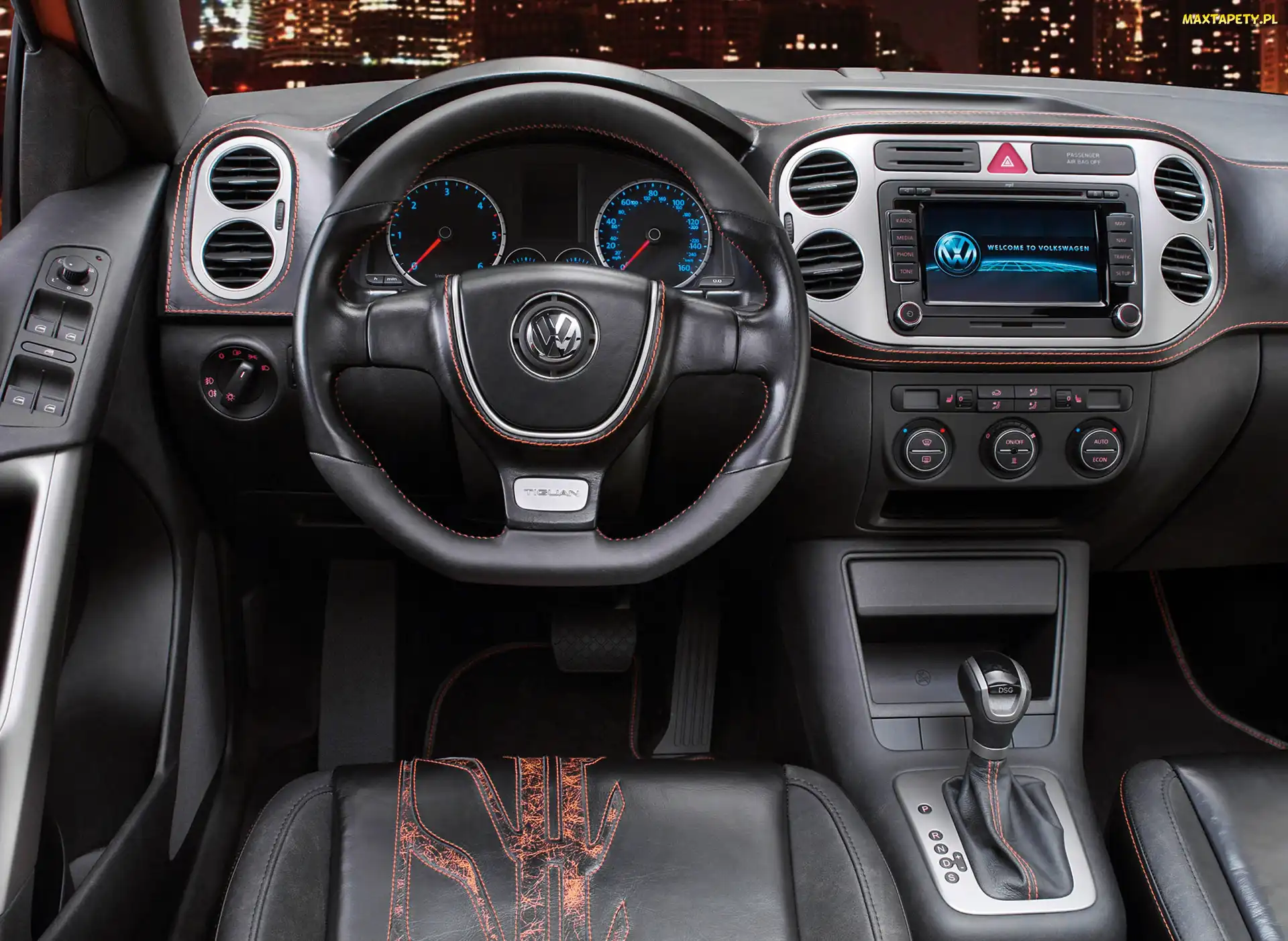 Spłaszczona, Kierownica, Volkswagen Tiguan