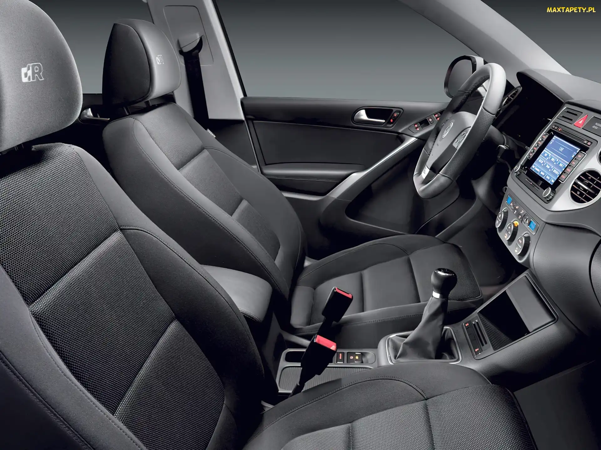 Ciemne, Wnętrze, Volkswagen Tiguan