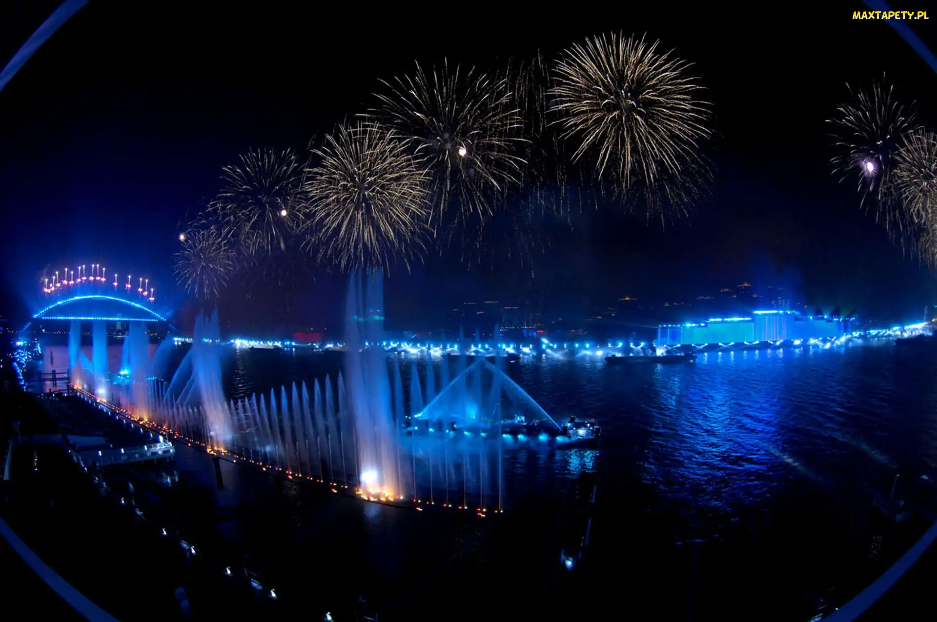 Ogni
, Sztucznych, Expo2010, Szanghaj, Noc, Pokaz