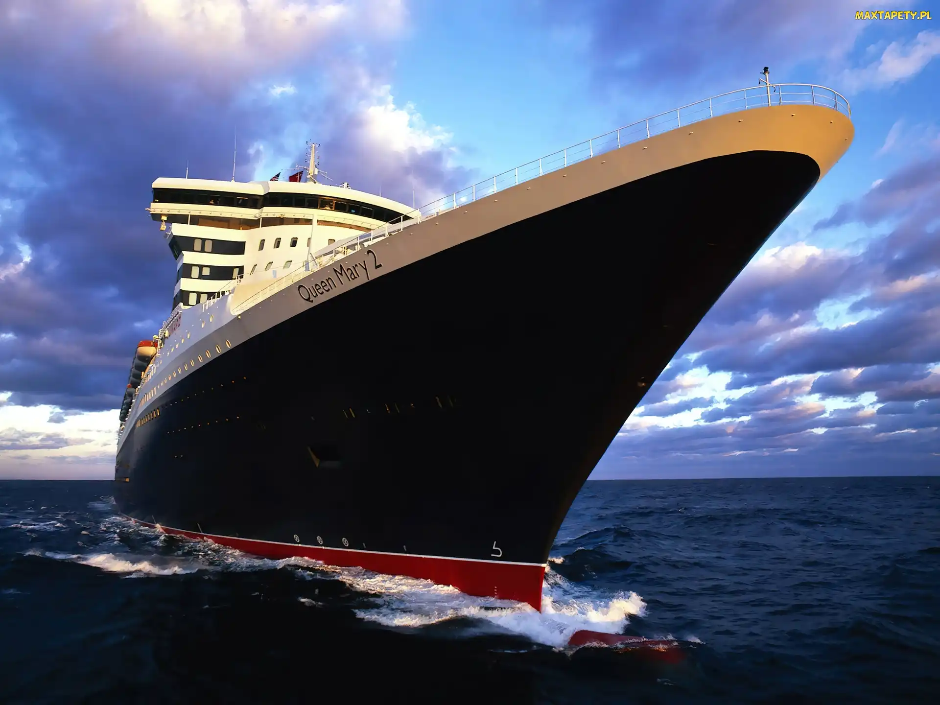 Dziób, Queen Mary 2