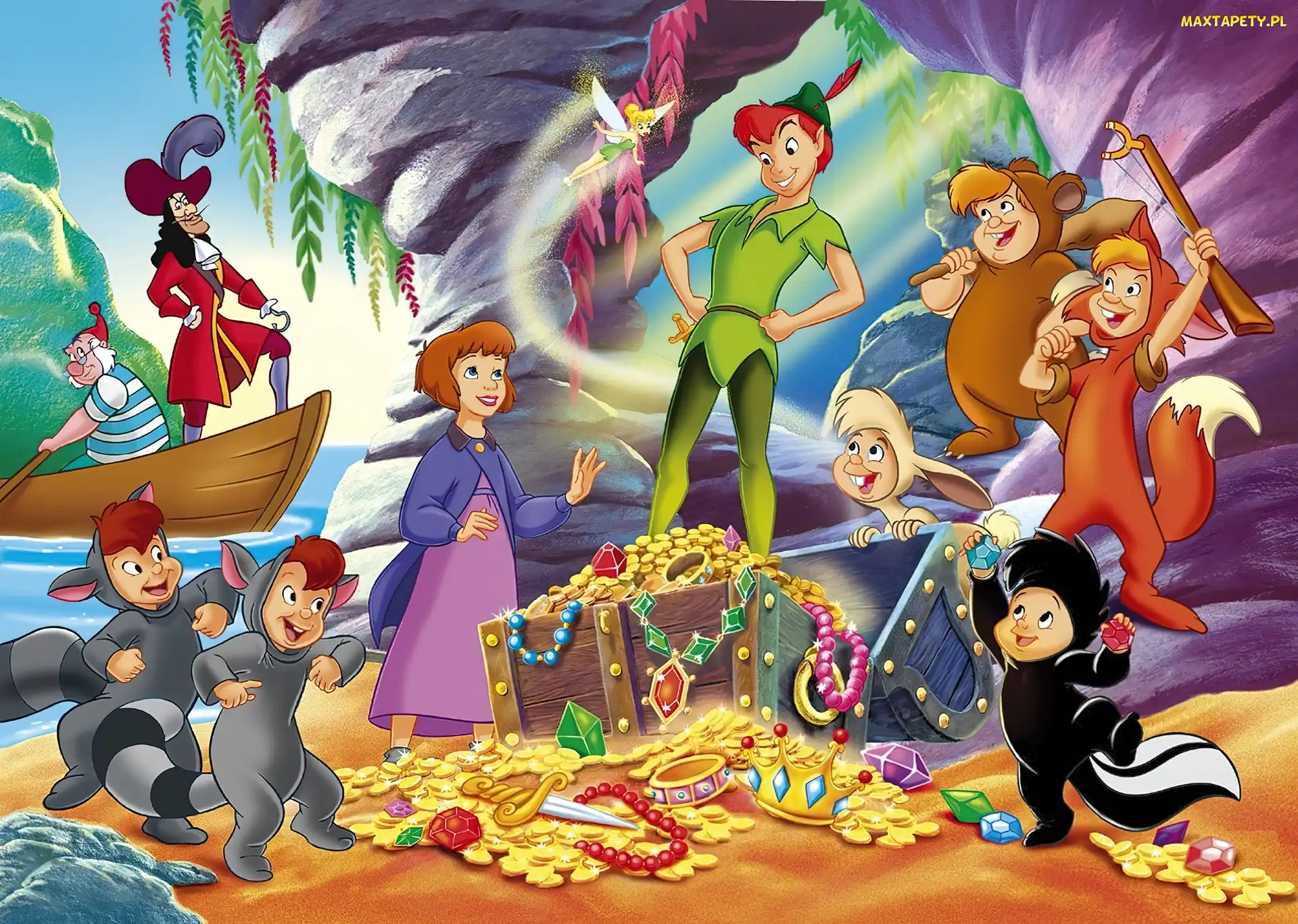 Peter Pan, Piotruś Pan, Bohaterowie, Bajki