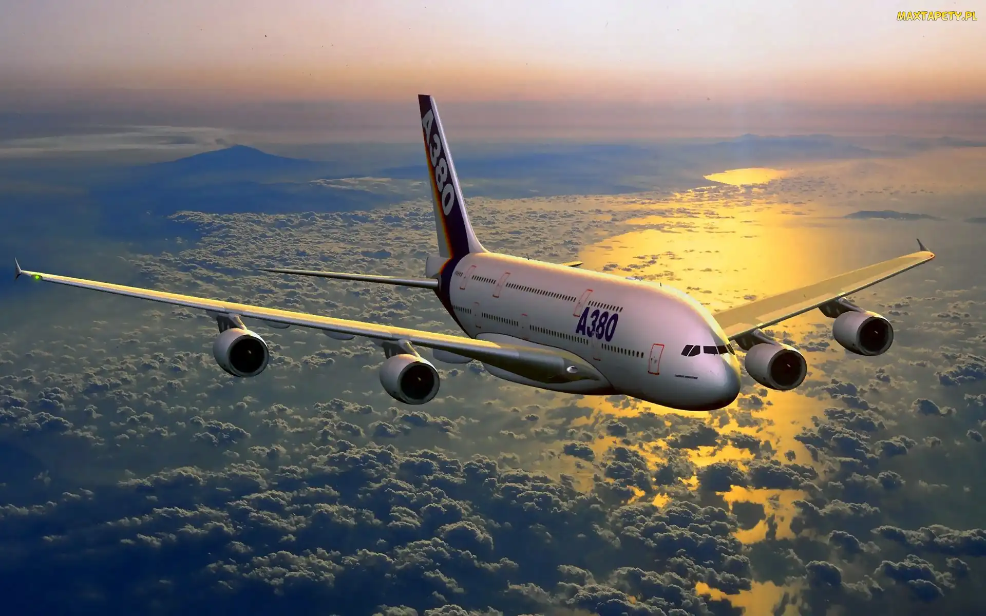 Ponad, Chmurami, Airbus A380 SuperJumbo