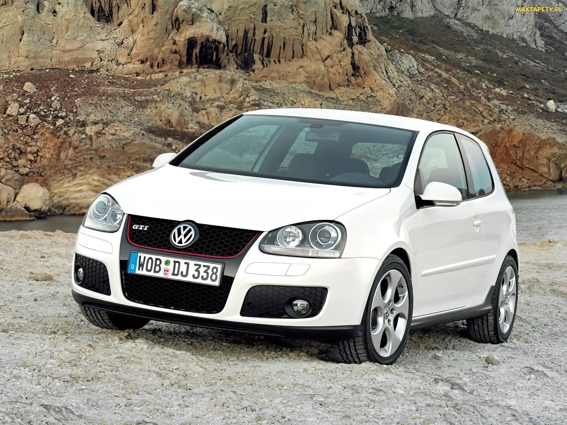 Biały, GTI, Volkswagen Golf 5