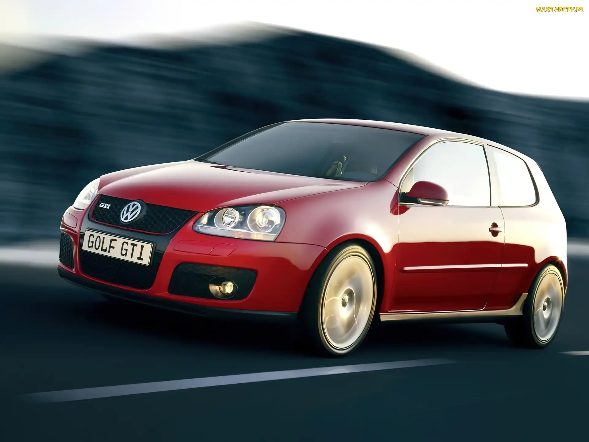 GTI, Czerwony, Volkswagen Golf