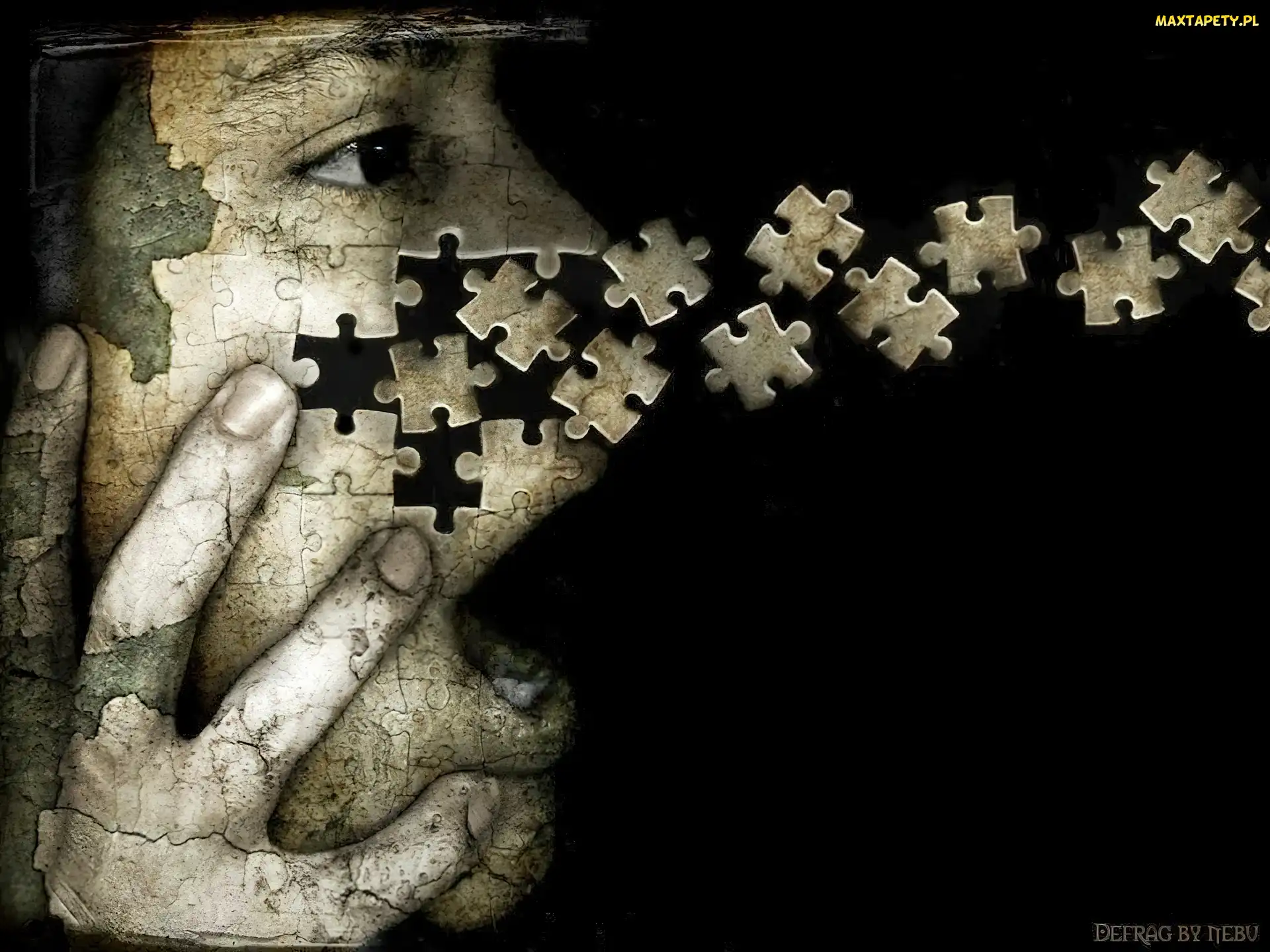 Mężczyzny, Puzzle, Twarz