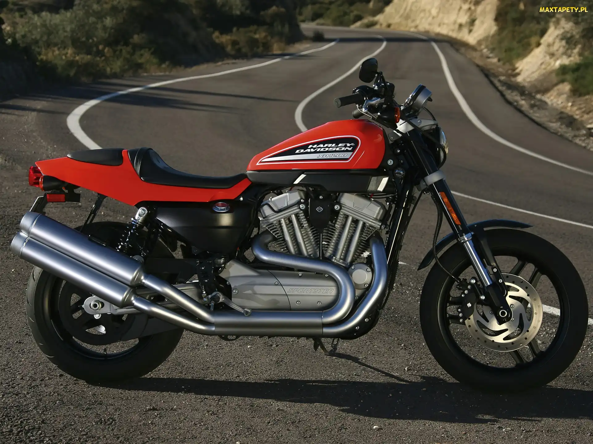 Lagi, Harley Davidson XR1200, Czerwony, Bak