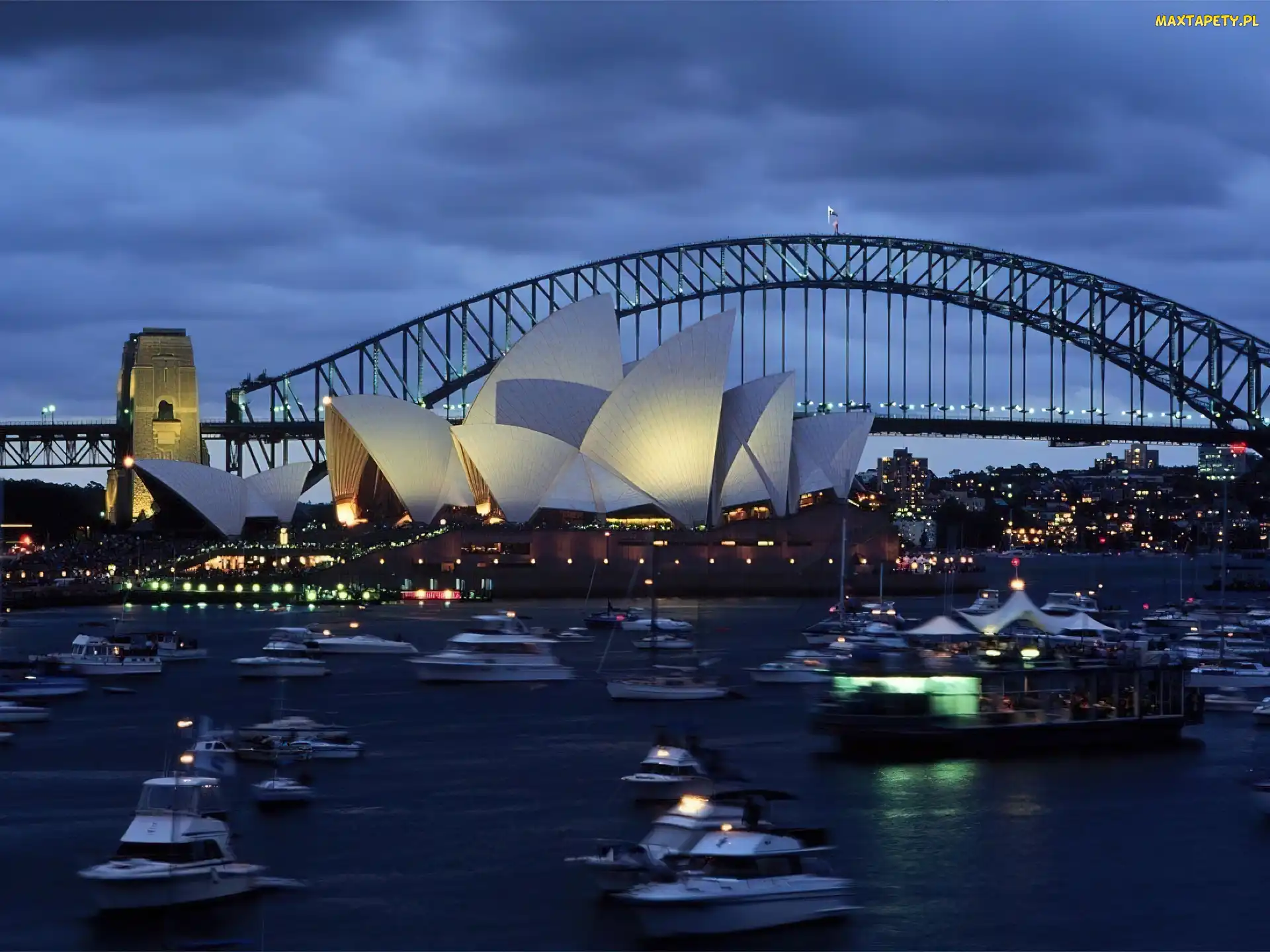Sydney, Sydney Opera House, Most Sydney Harbour Bridge, Zatoka Port Jackson, Australia