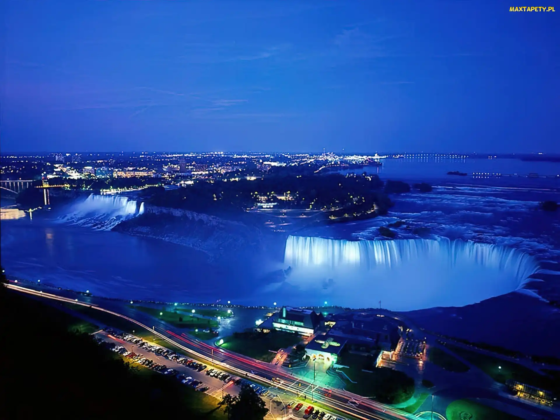 Niagara, Nocą, Wodospad
