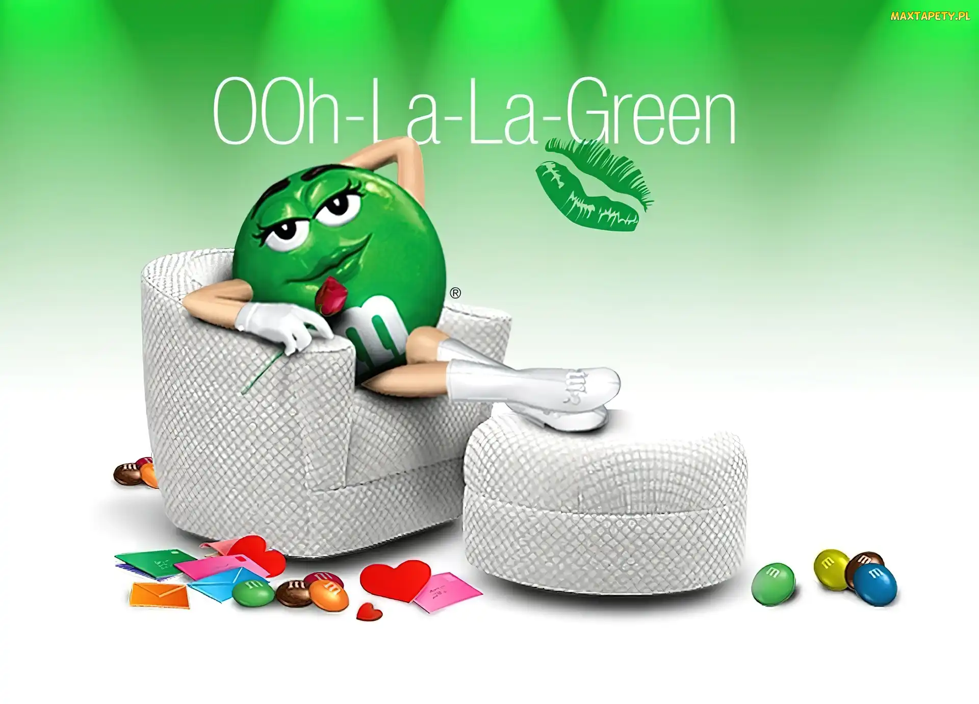 Zielony, Fotel, M&M