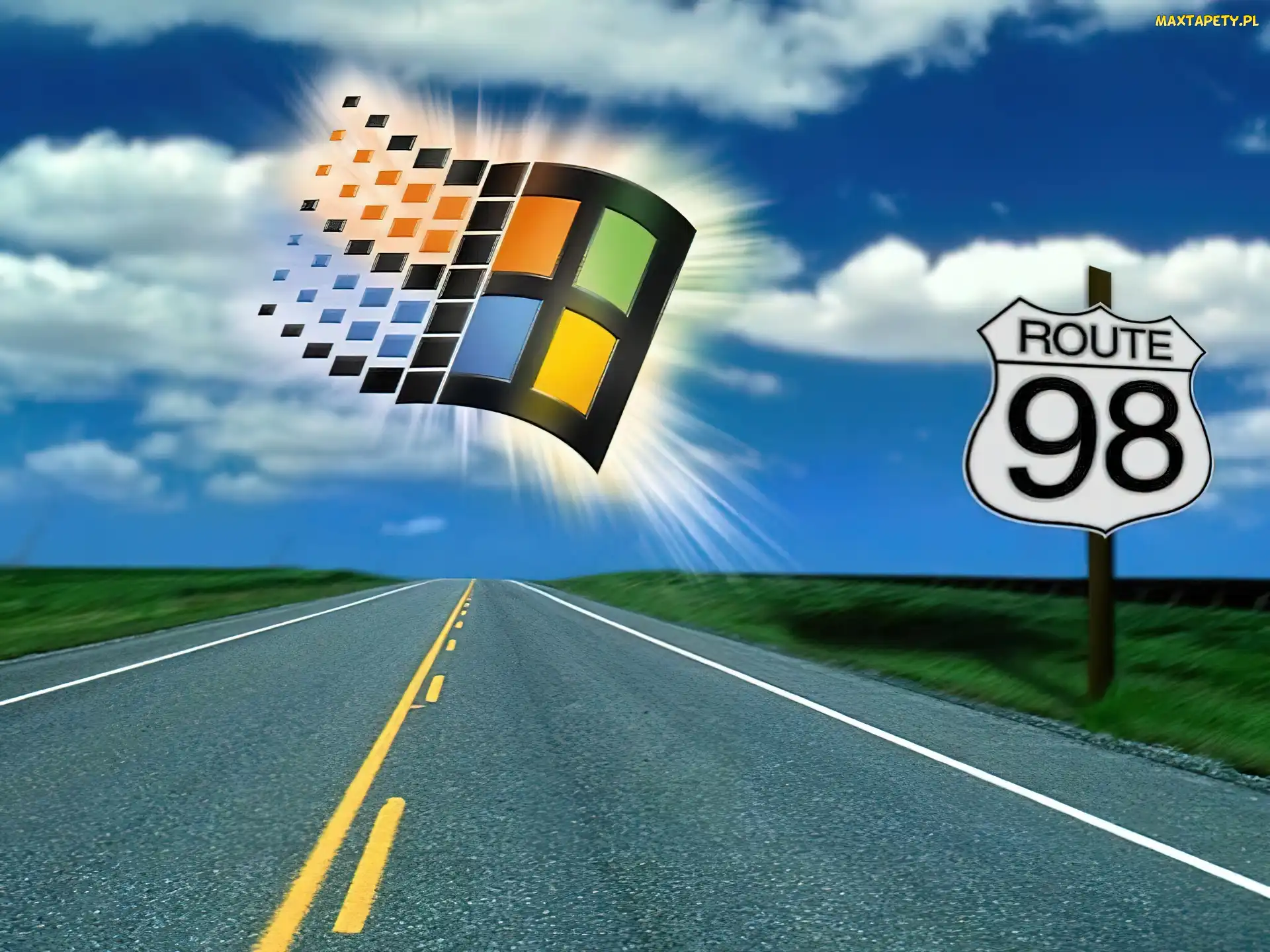 Logo, Drogowy, Szosa, Znak, Windows