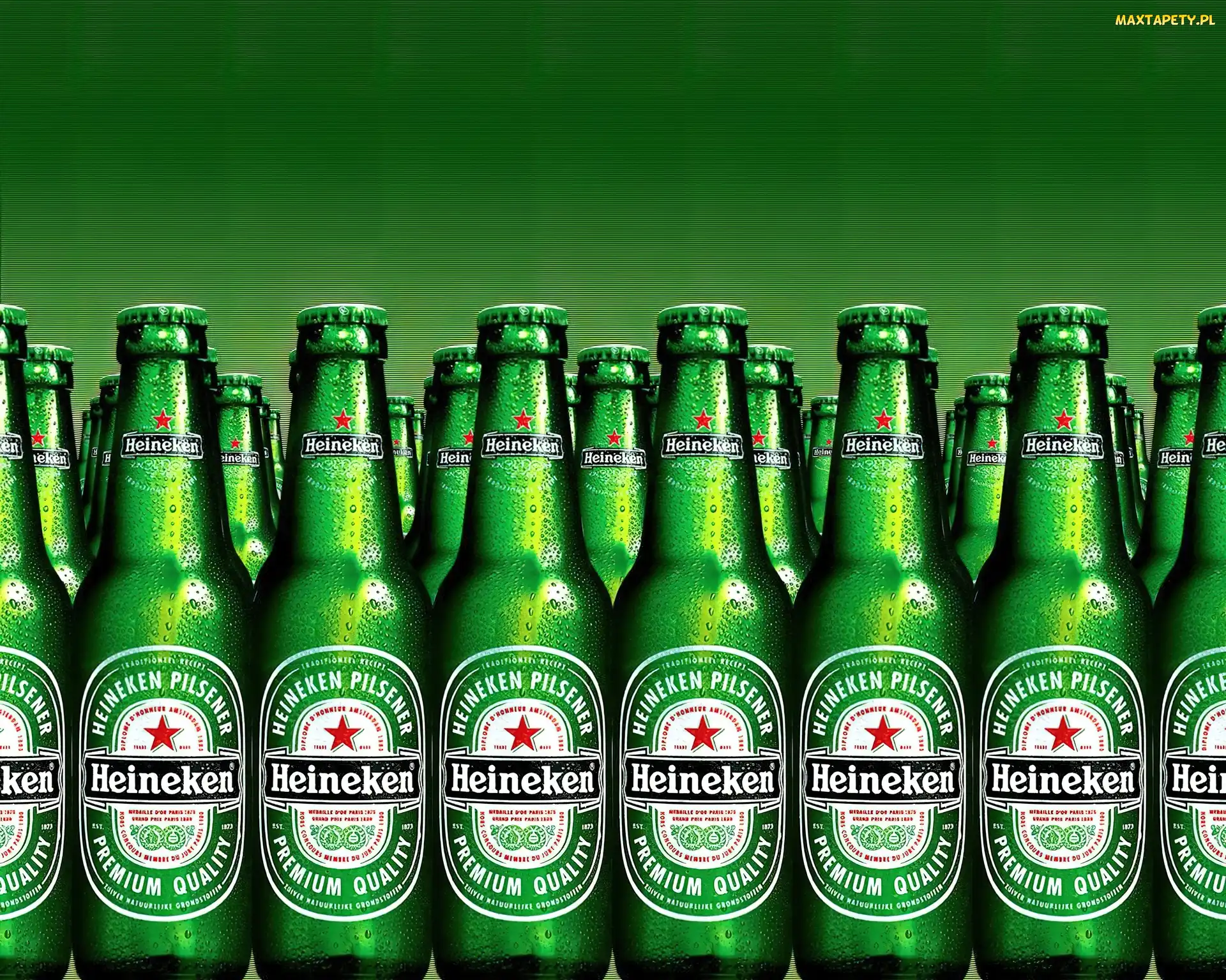 Rzędy, Butelek, Heineken