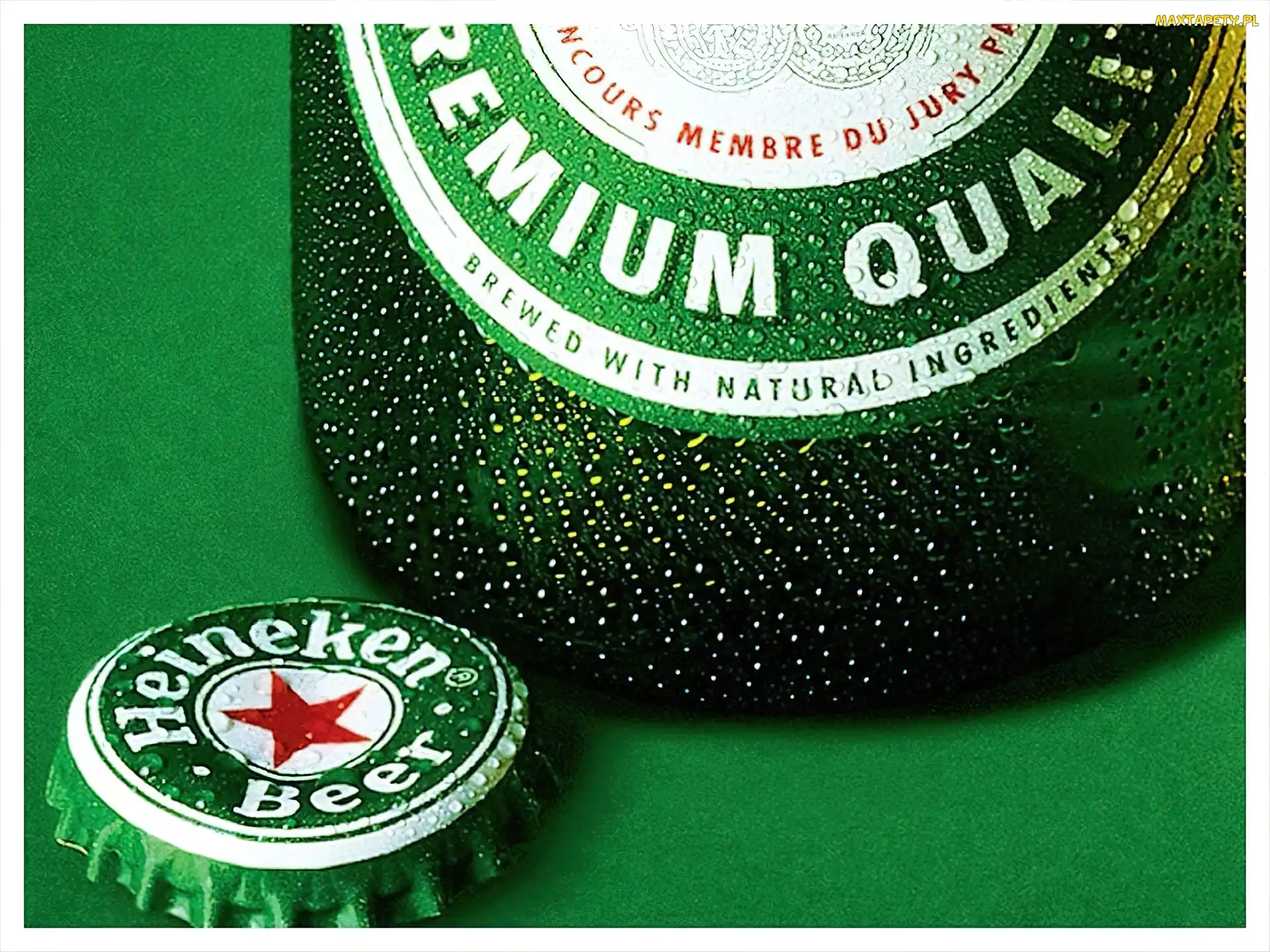Butelka, Heineken, Logo, Kapsel