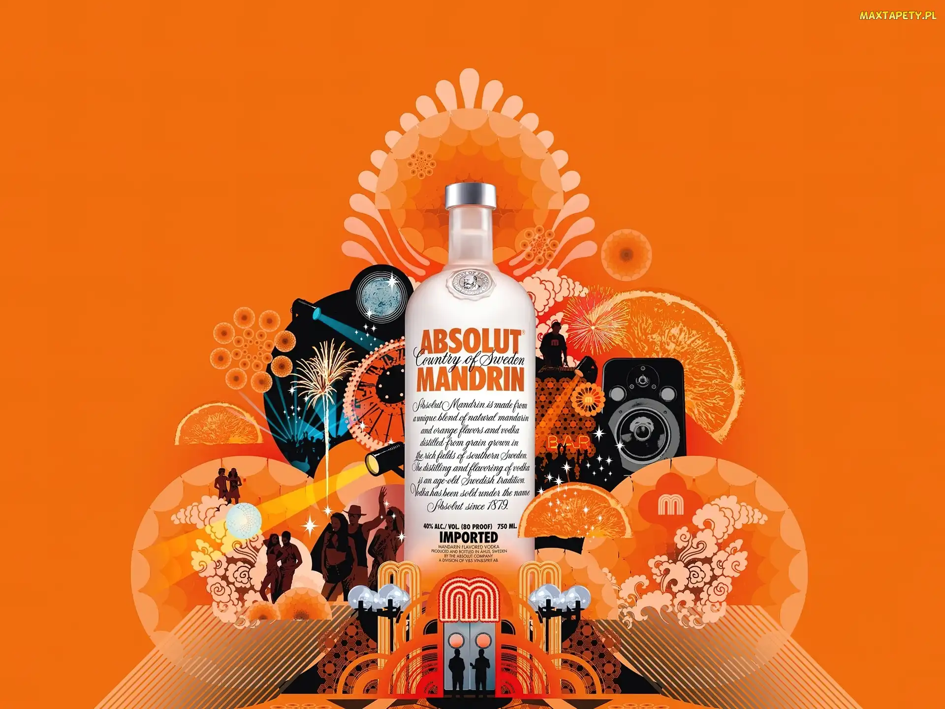 Absolut, Mandarynkowa, Butelka