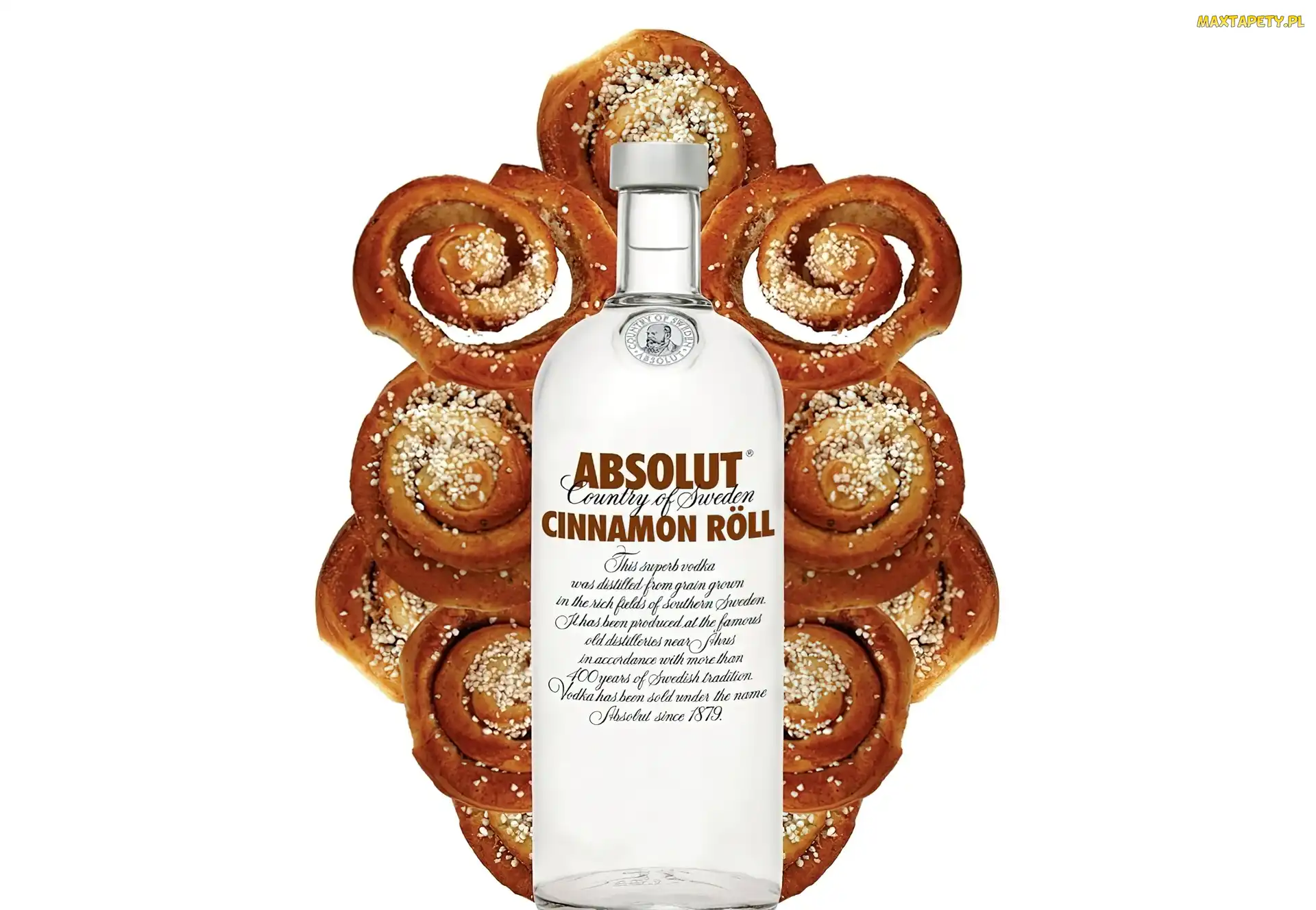 Cynamonowej, Absolut, Butelka, Wódki