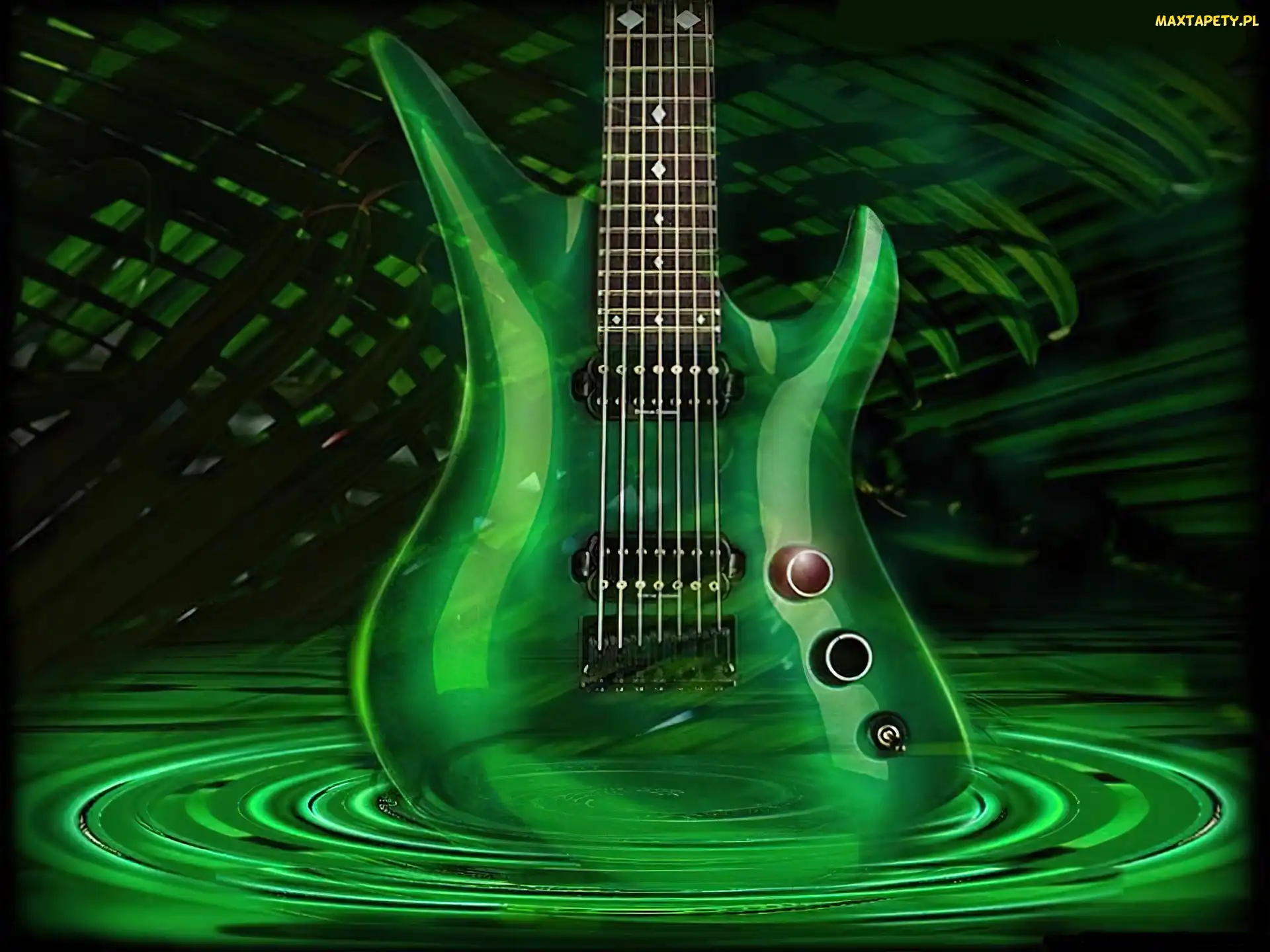 Gitara, Elektryczna, Zielona