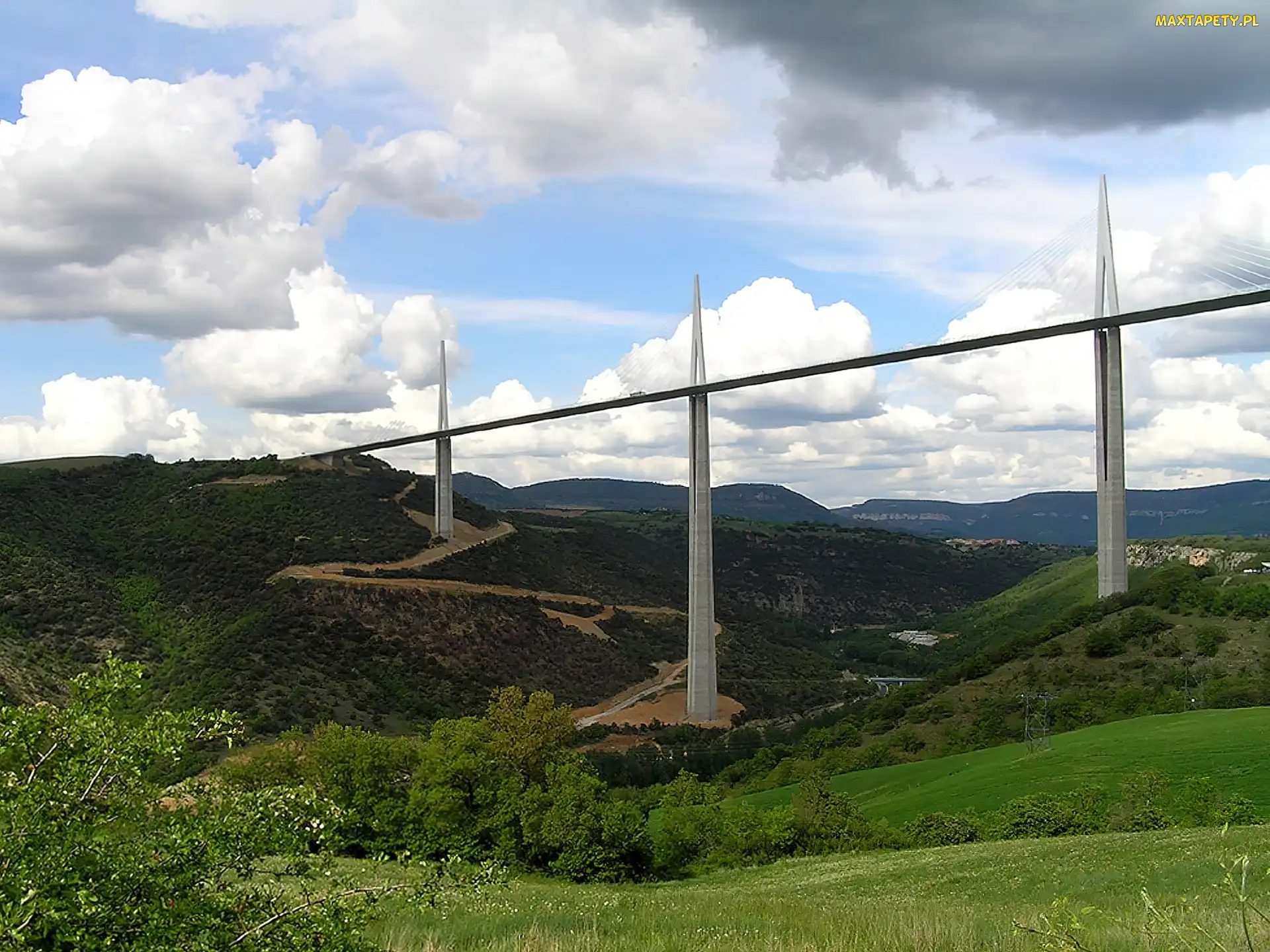 Francja, Dolina, Millau, Tarn, Wiadukt, Rzeki