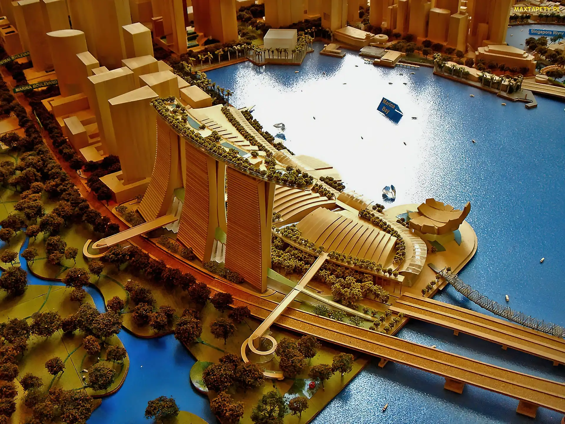Marina Bay Sands, Makieta, Singapur