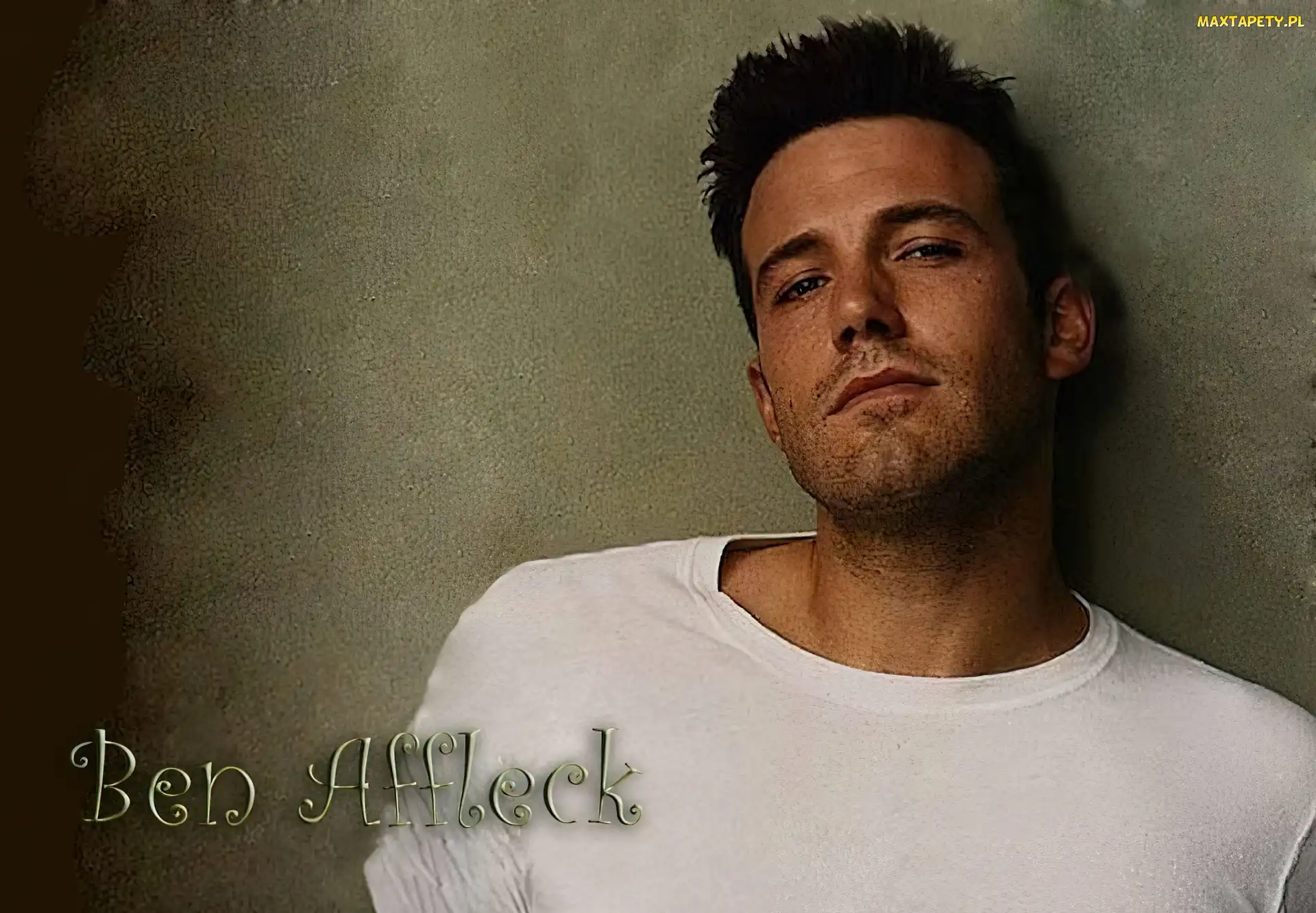 Biały, Podkoszulek, Ben Affleck