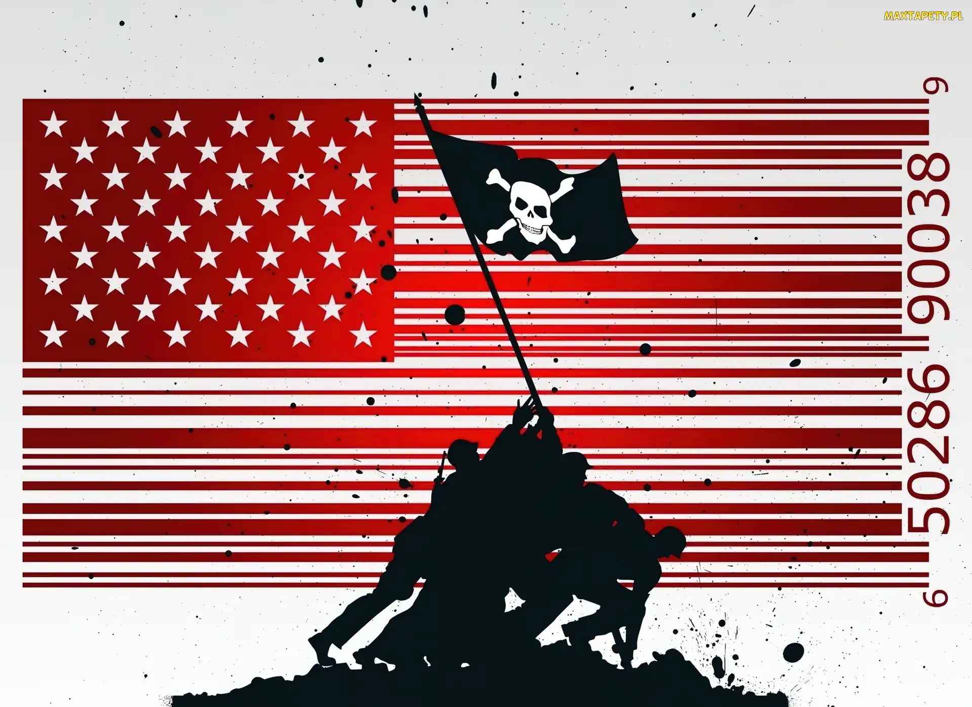 Kreskowy, Kod, Flaga, USA