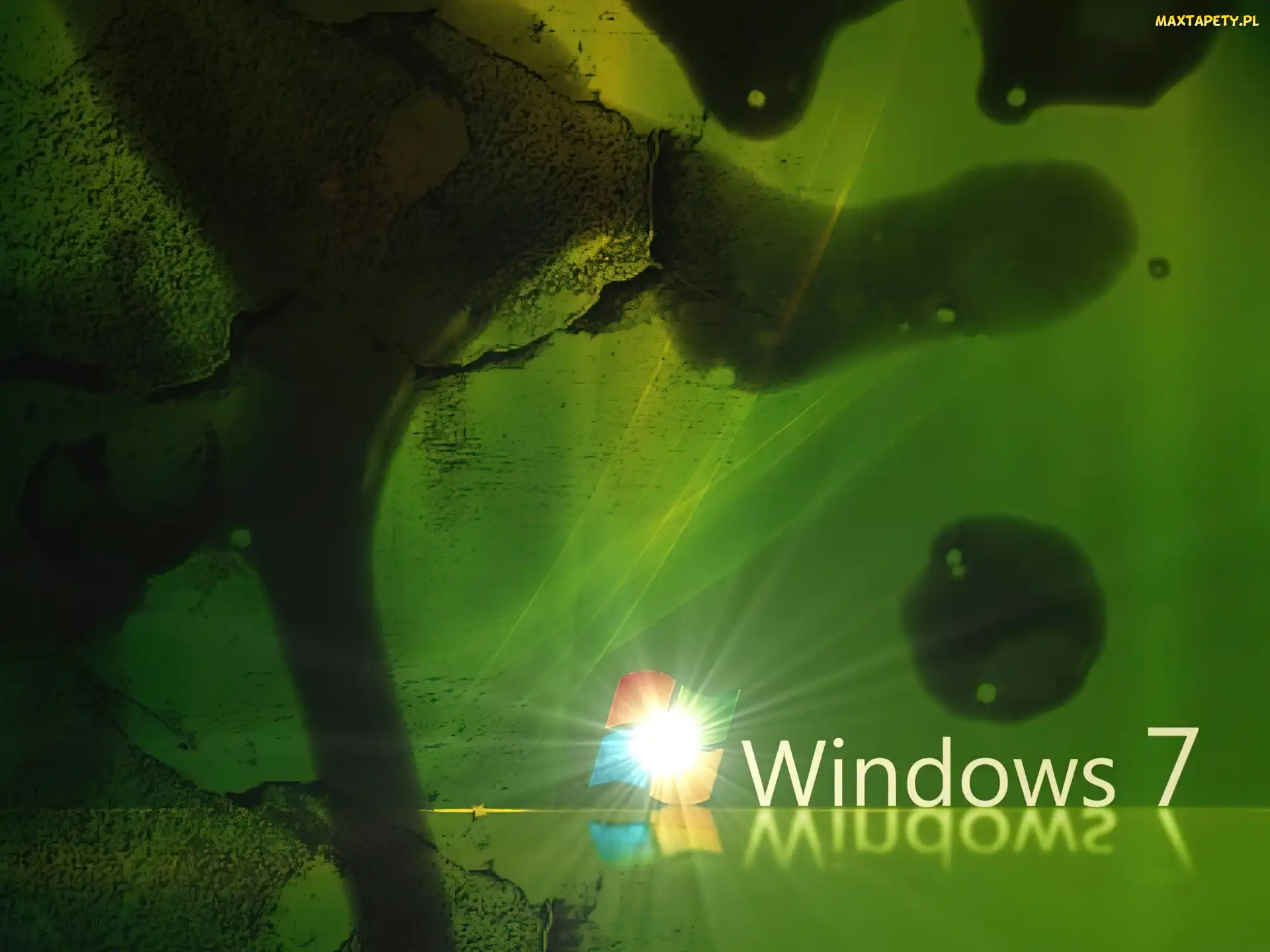 Zielone, Windows 7, Plamy