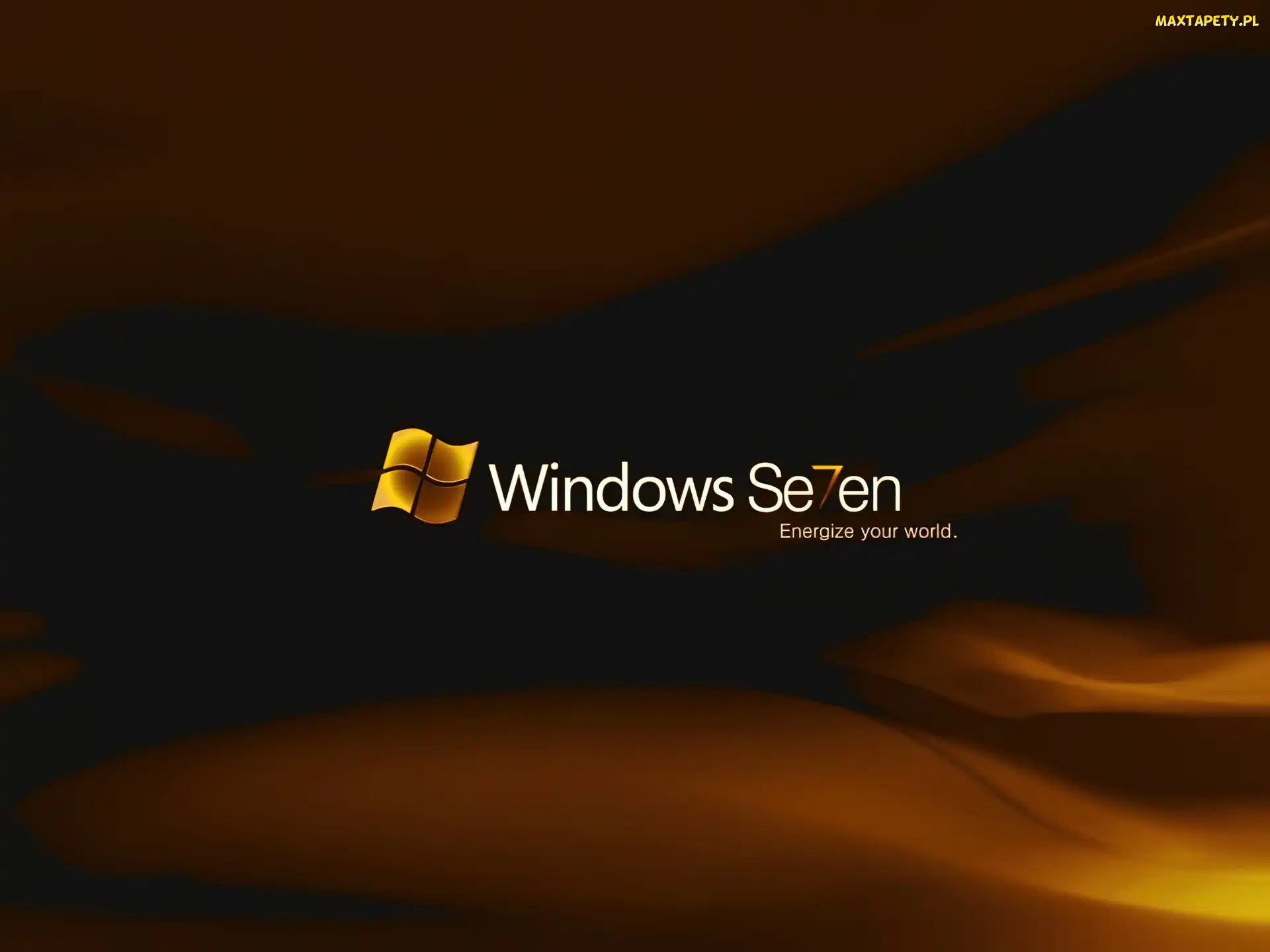 Brązowe, Seven, Windows, Smugi, Złoto