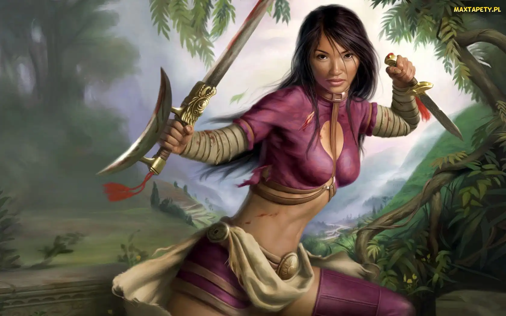 Jade Empire, Las, Miecz, Wojowniczka, Kobieta