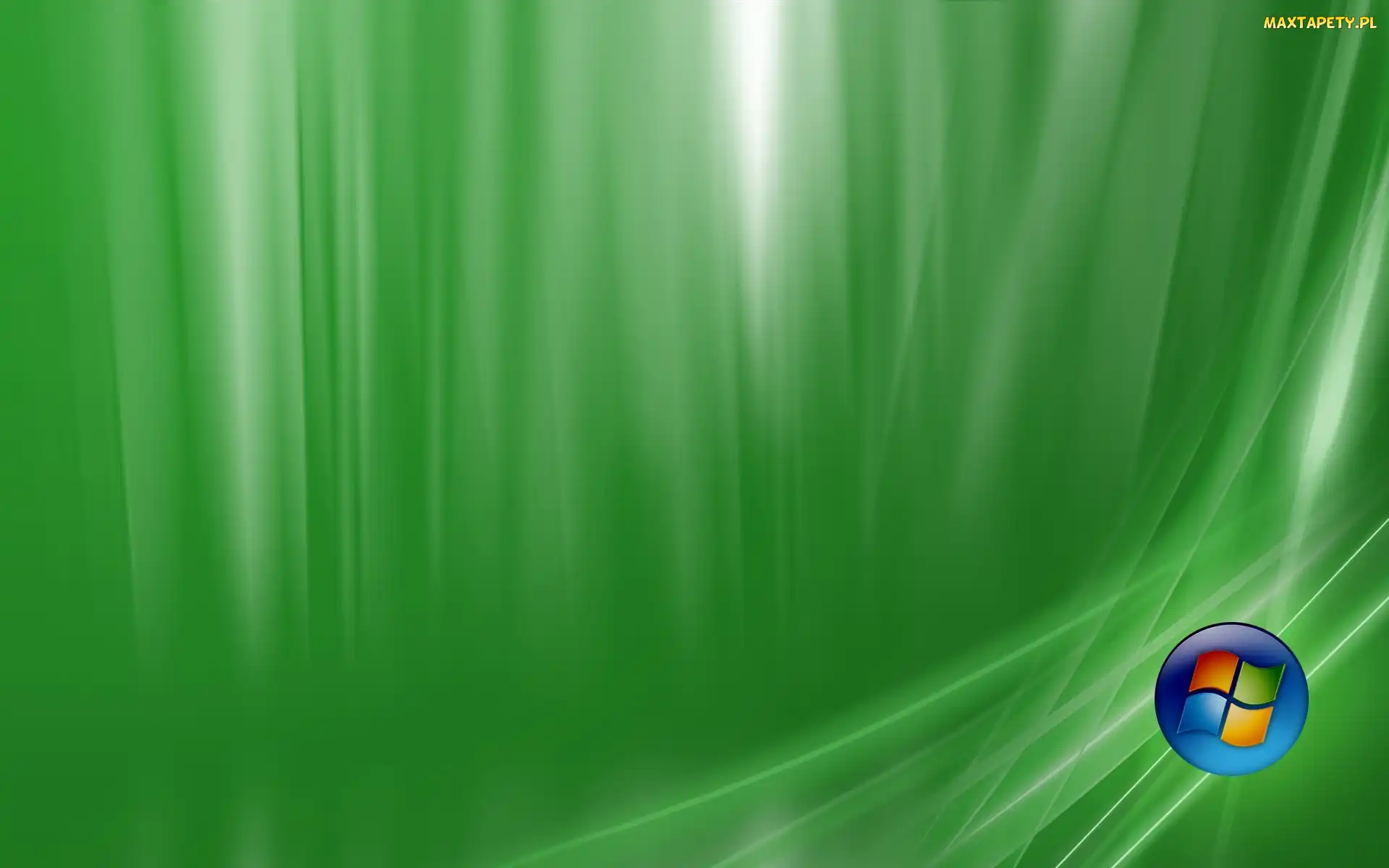 Windows, Logo, Zielone, Tło