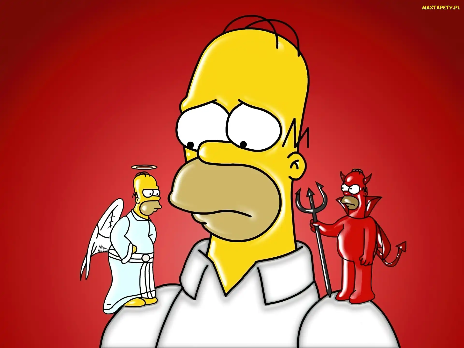 Simpsonowie, Diabeł, Anioł, Homer, The Simpsons