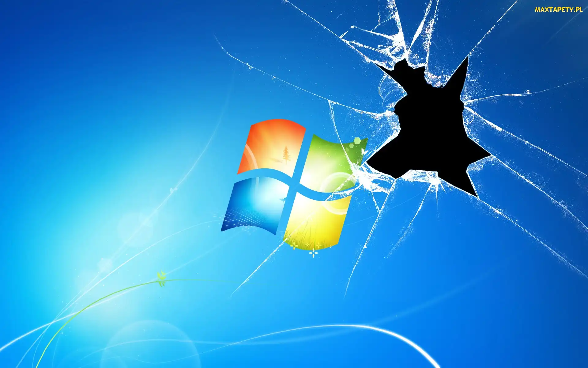 Rozbity, Monitor, Windows 7