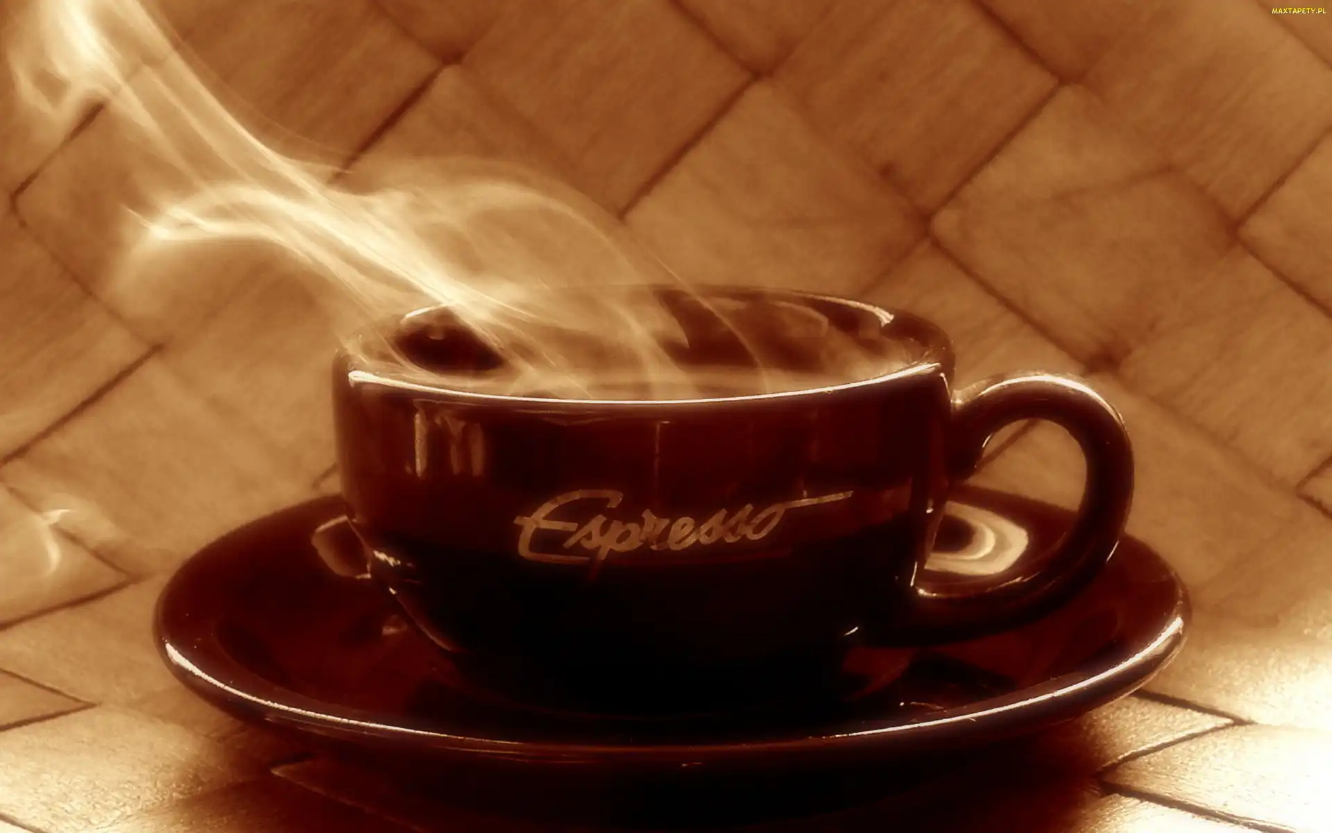 Filiżanka, Espresso, Parująca