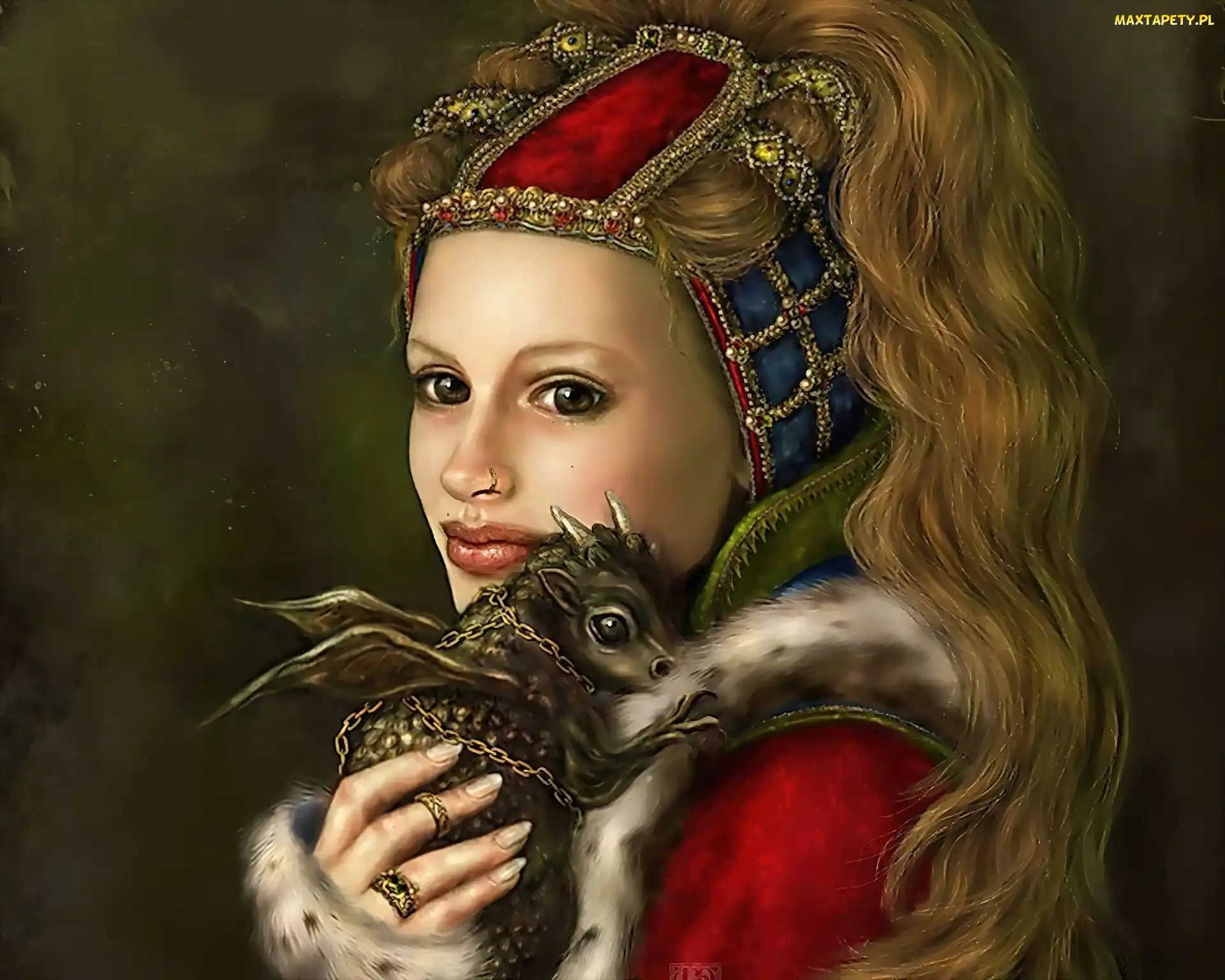Mały, Zwierzak, Kobieta