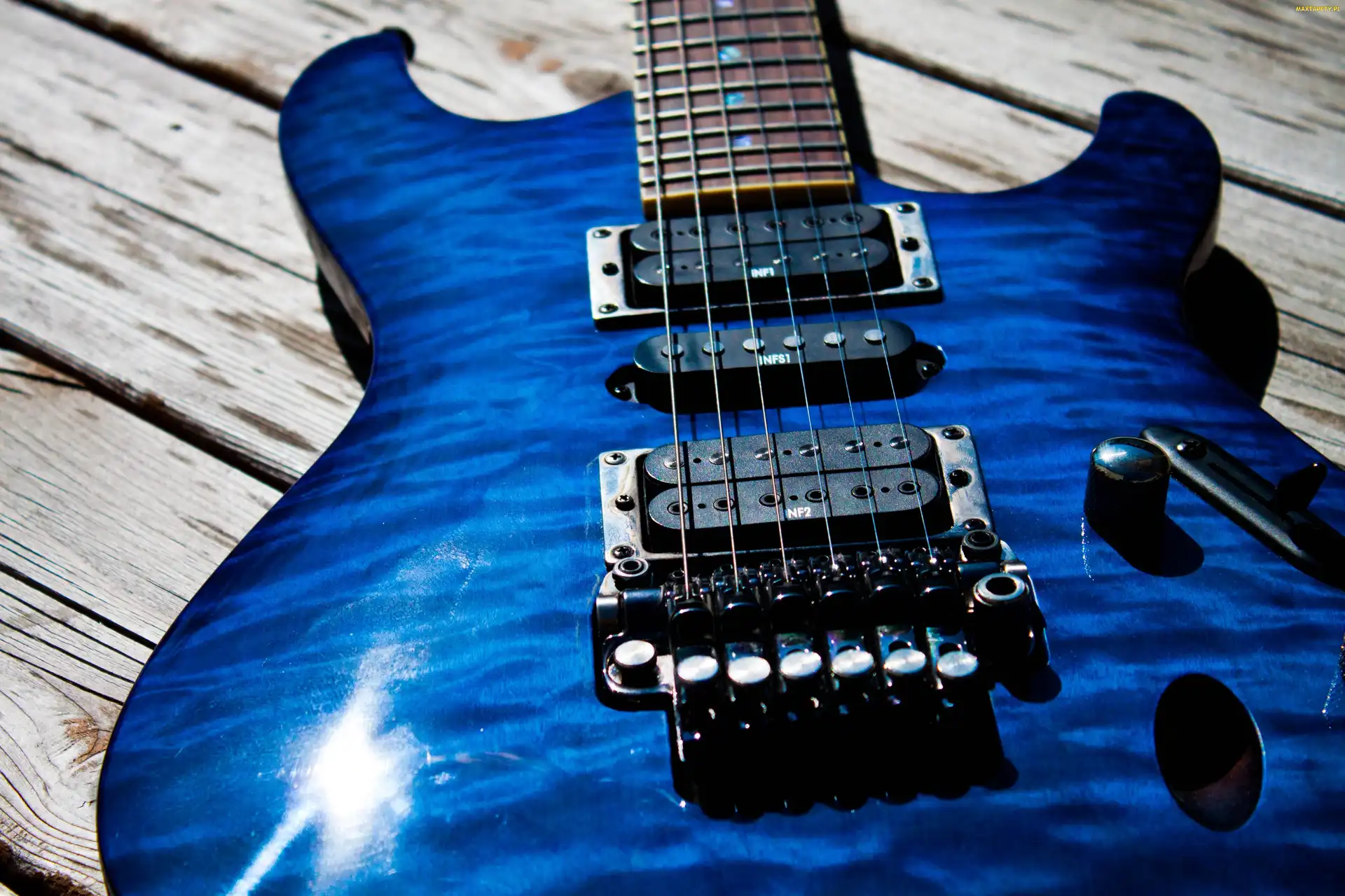 Niebieska, Elektryczna, Gitara