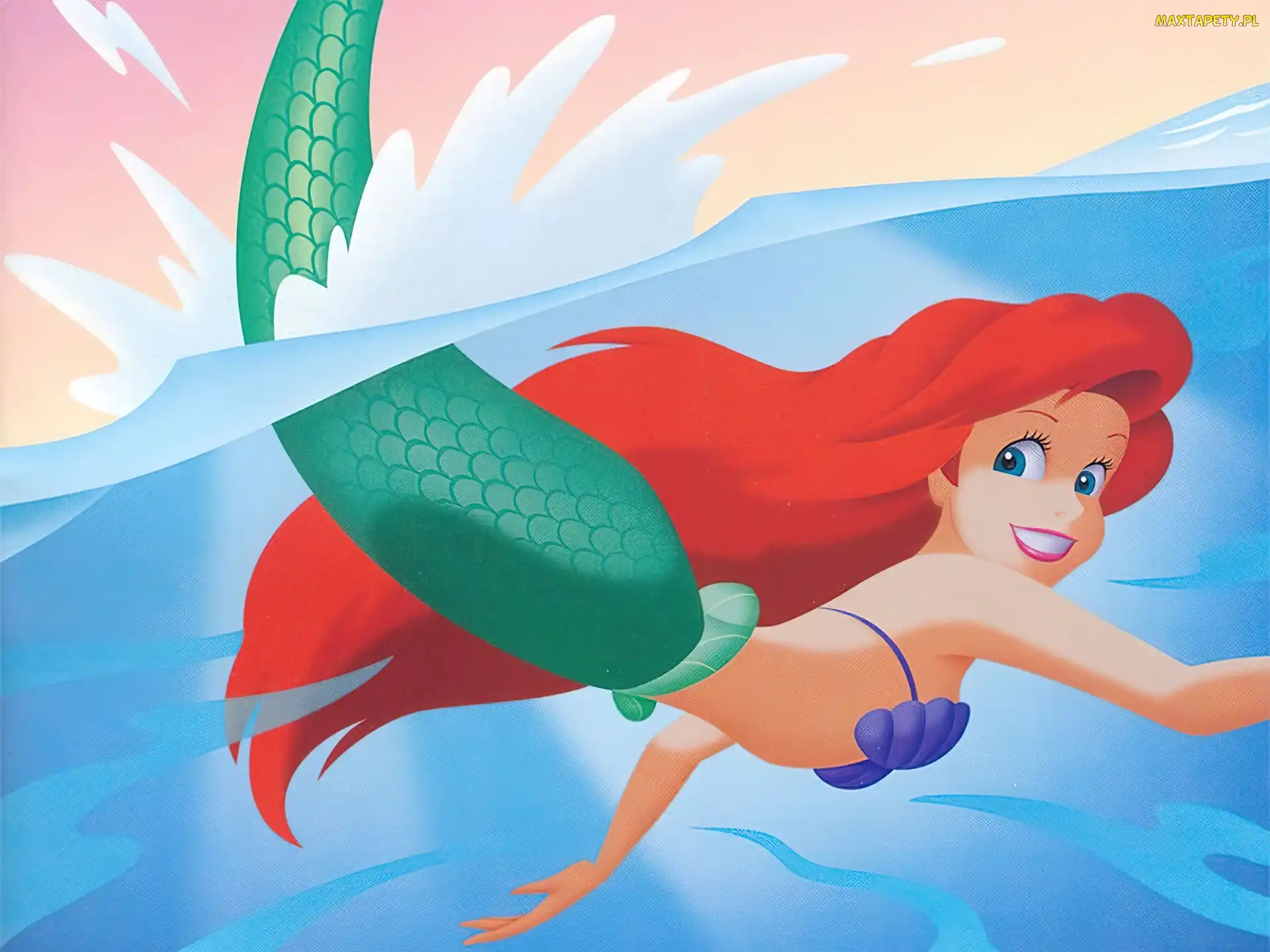 Mała Syrenka, Woda, Ariel, Syrenka, The Little Mermaid