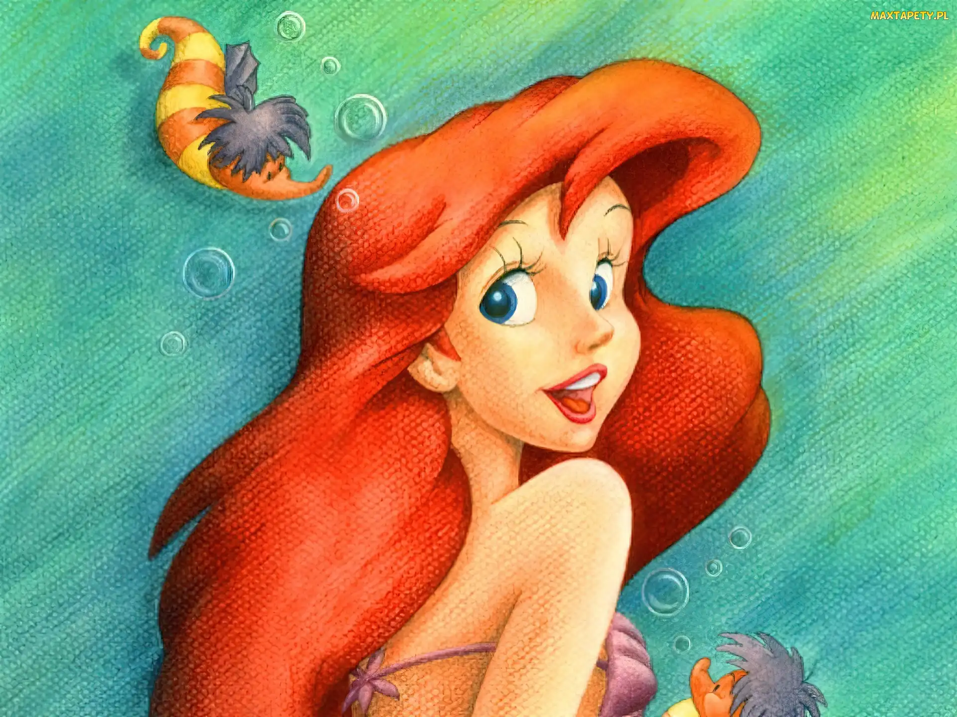 The Little Mermaid, Woda, Syrenka, Ariel, Mała Syrenka