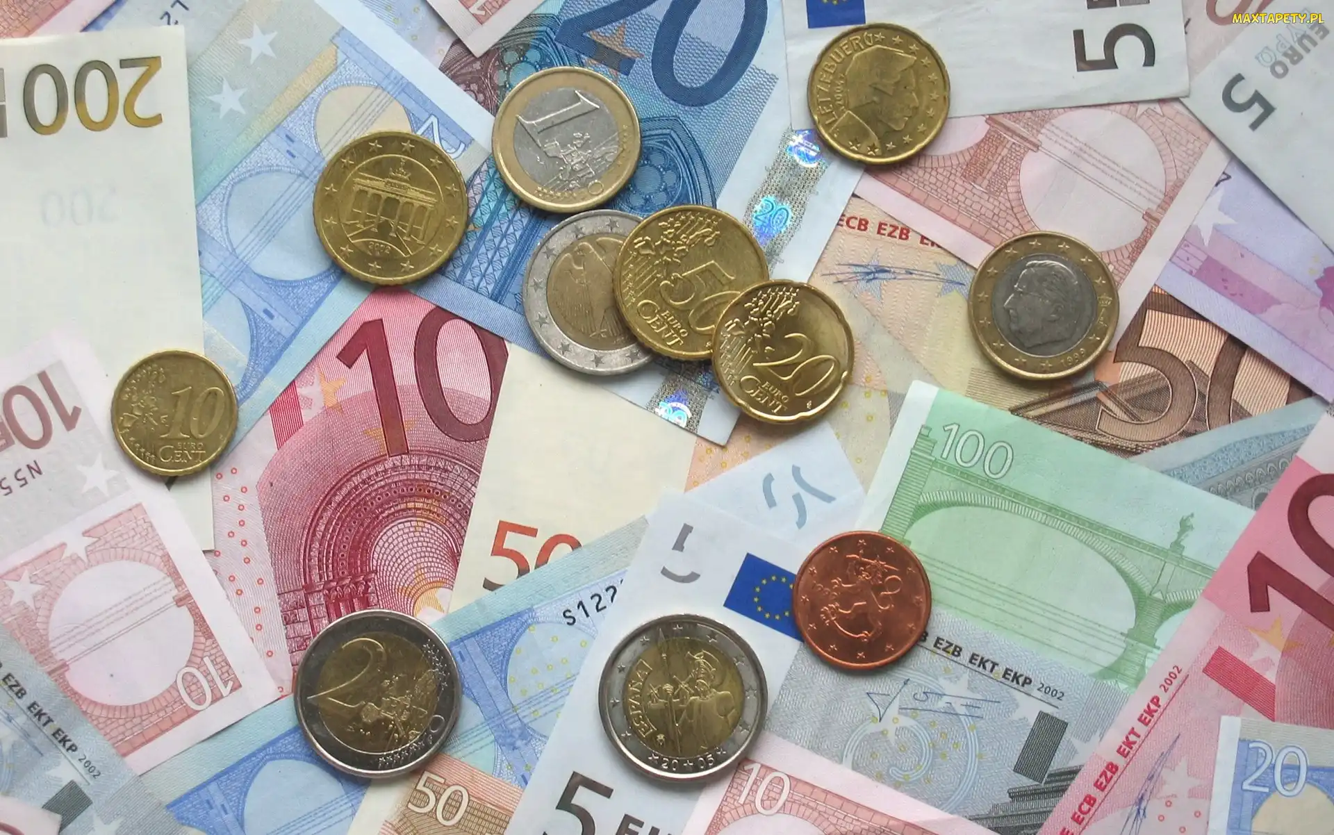 Euro, Monety, Banknoty
